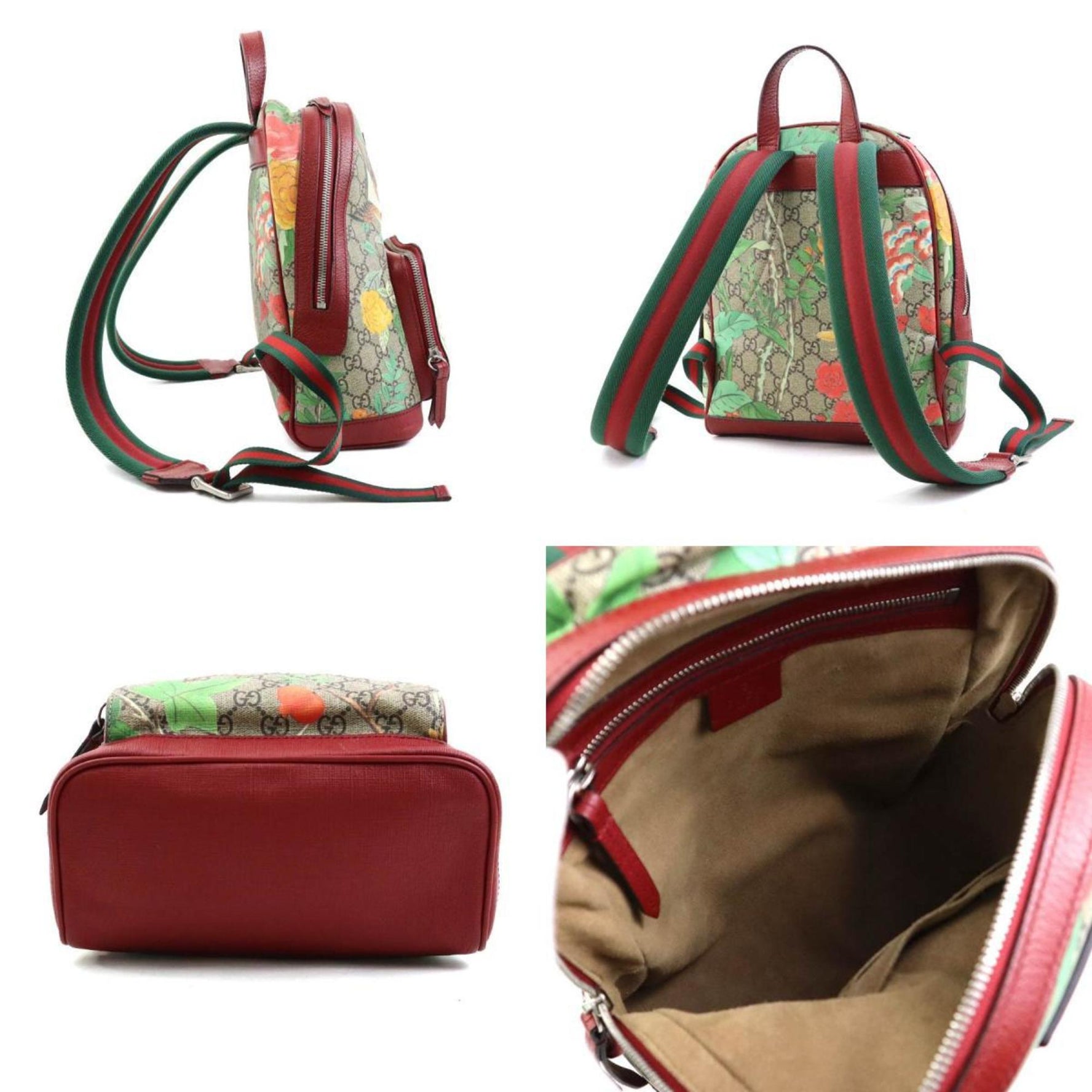 GUCCI Backpack Tian GG Supreme Canvas Multicolor Men's