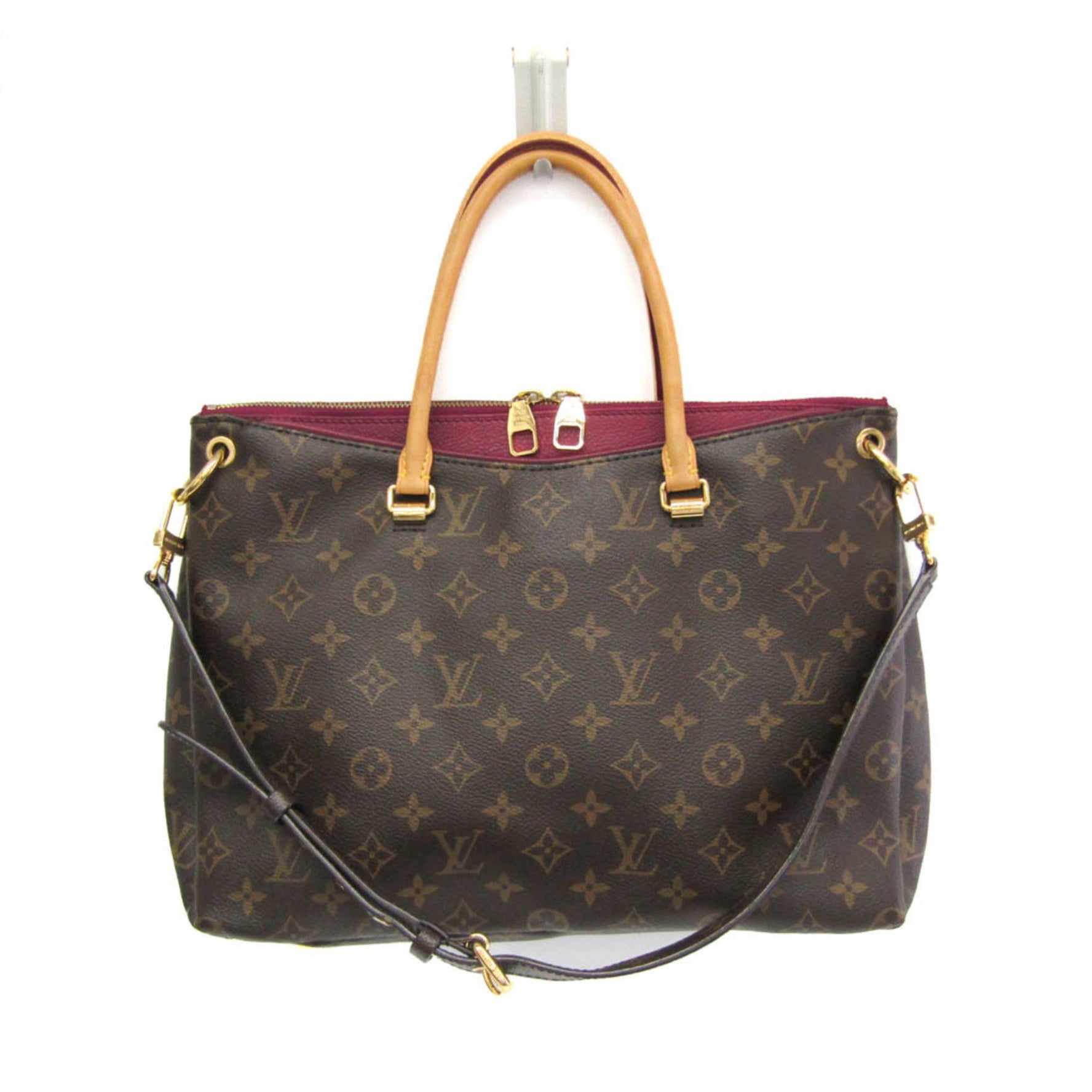 Louis Vuitton Monogram Pallas M40906 Women's Handbag,Shoulder Bag Aurore,Brown