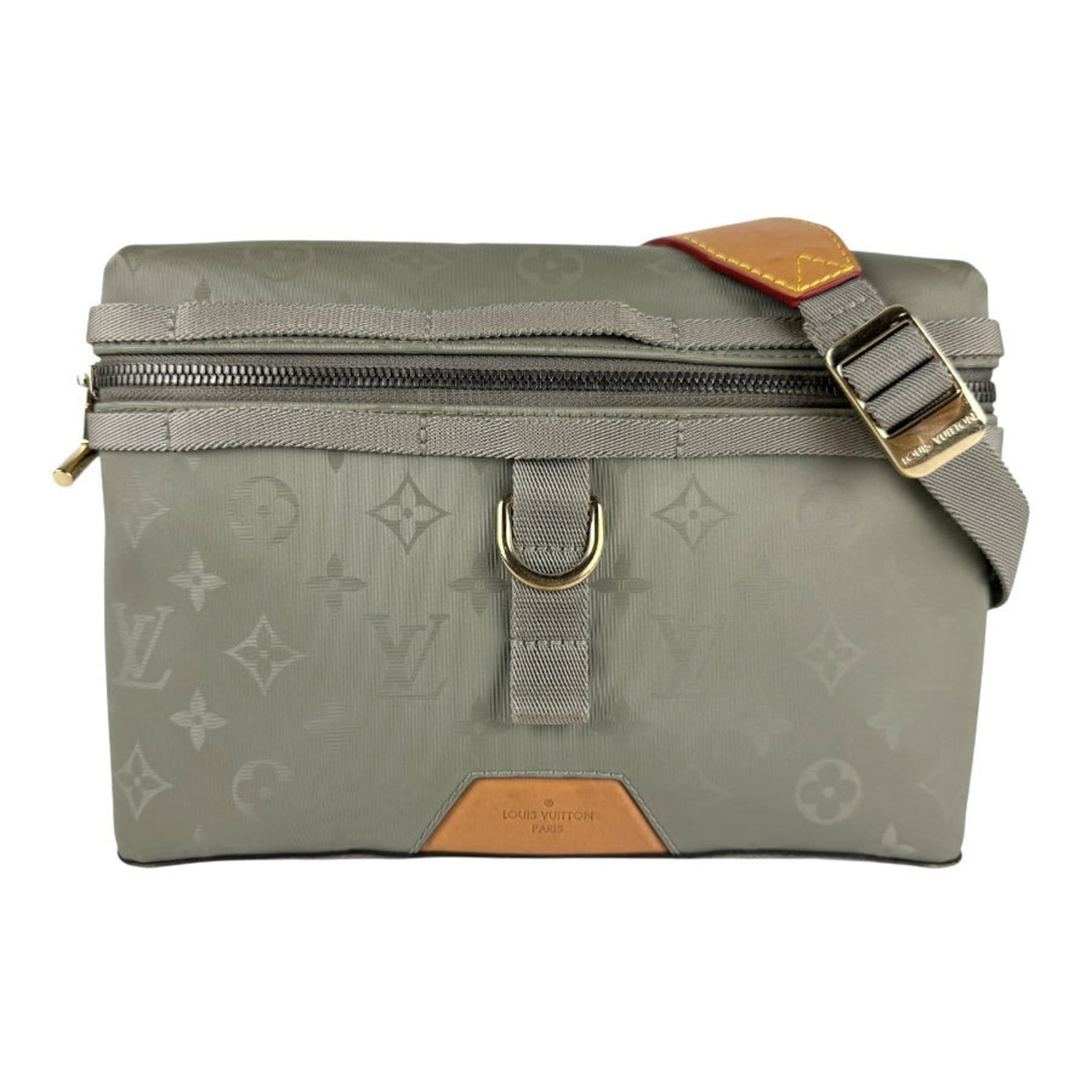 Louis Vuitton Monogram Titanium PM Shoulder Bag in Nylon Canvas