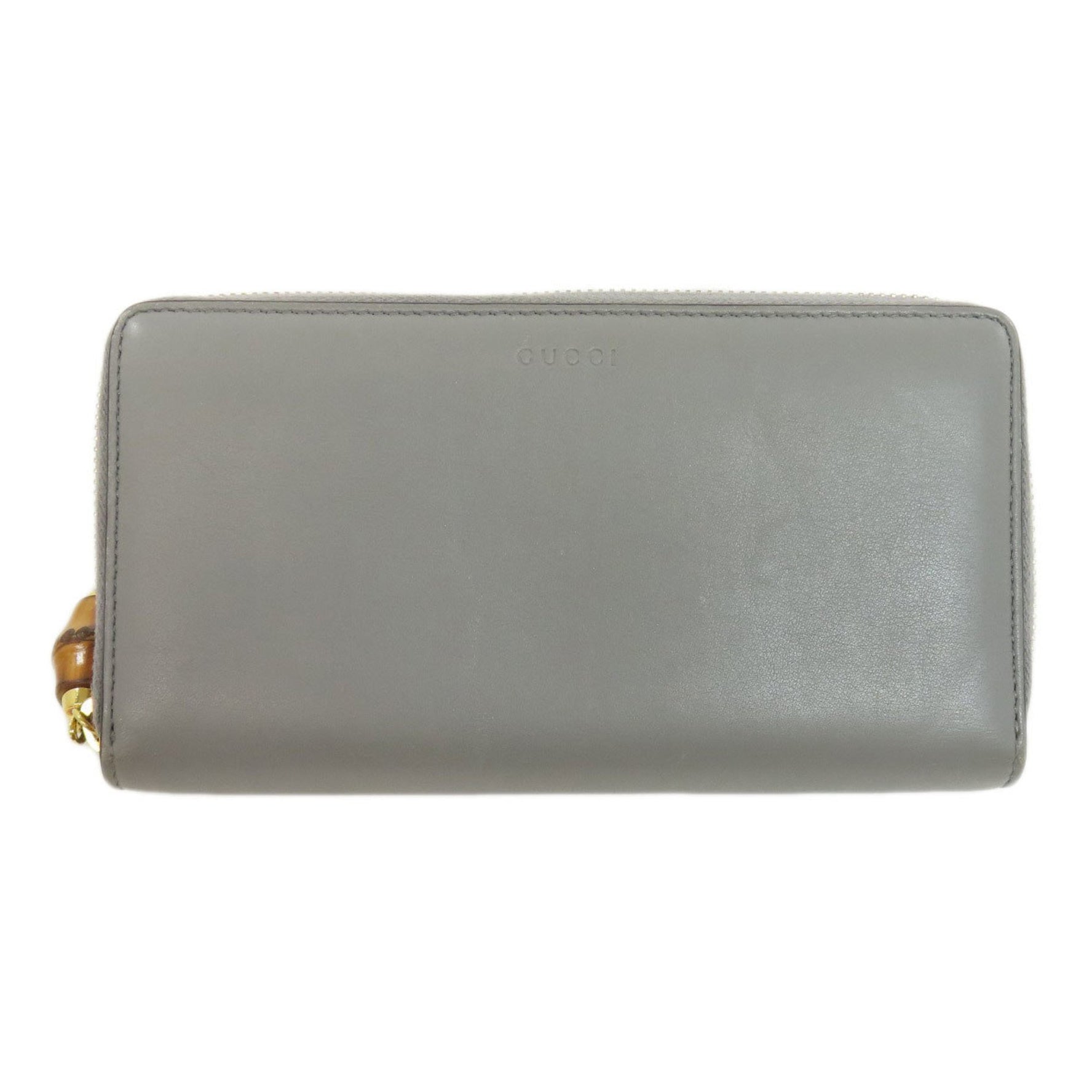 GUCCI Bamboo Long Wallet Leather Women's