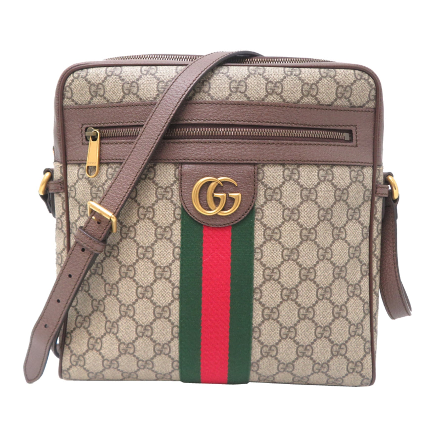 Gucci Ophidia GG Shoulder Bag PVC Beige