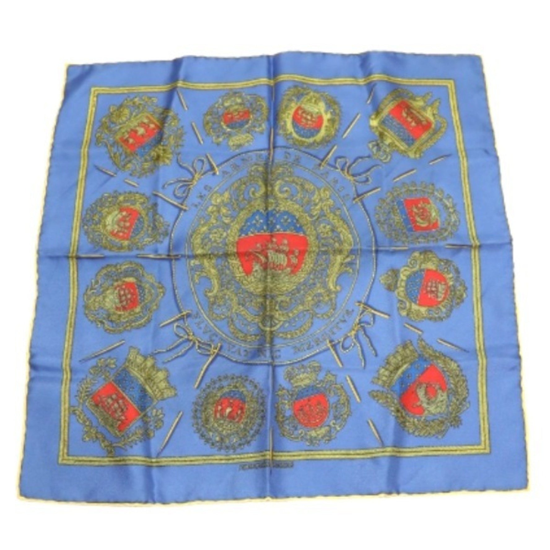 HERMES Handkerchief Carre 45 100% Silk
