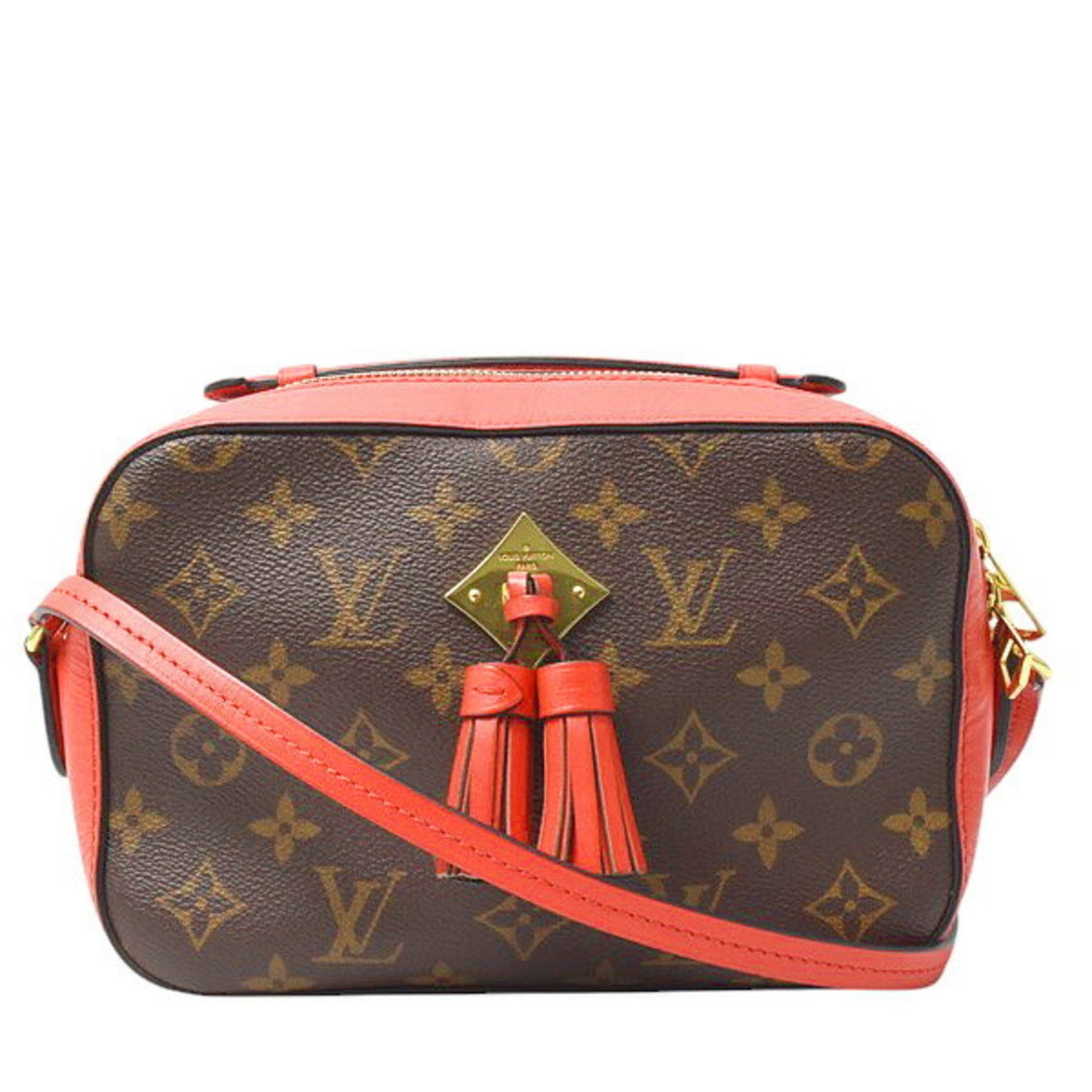Louis Vuitton Monogram Saintonge Shoulder Bag Coquelicot