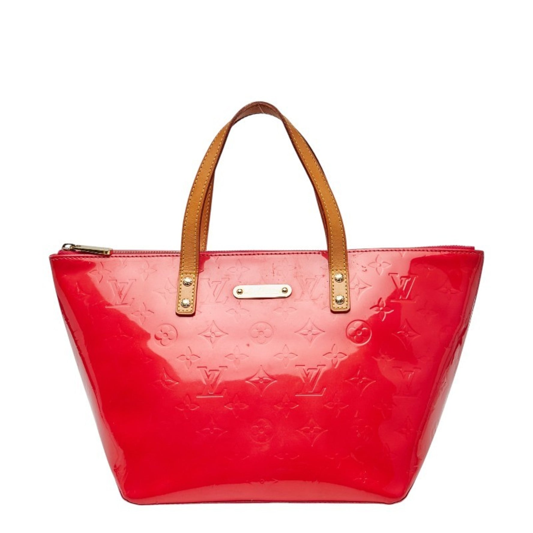 Louis Vuitton Monogram Vernis Bellevue PM Handbag Rose Pop Patent Leather LOUIS VUITTON