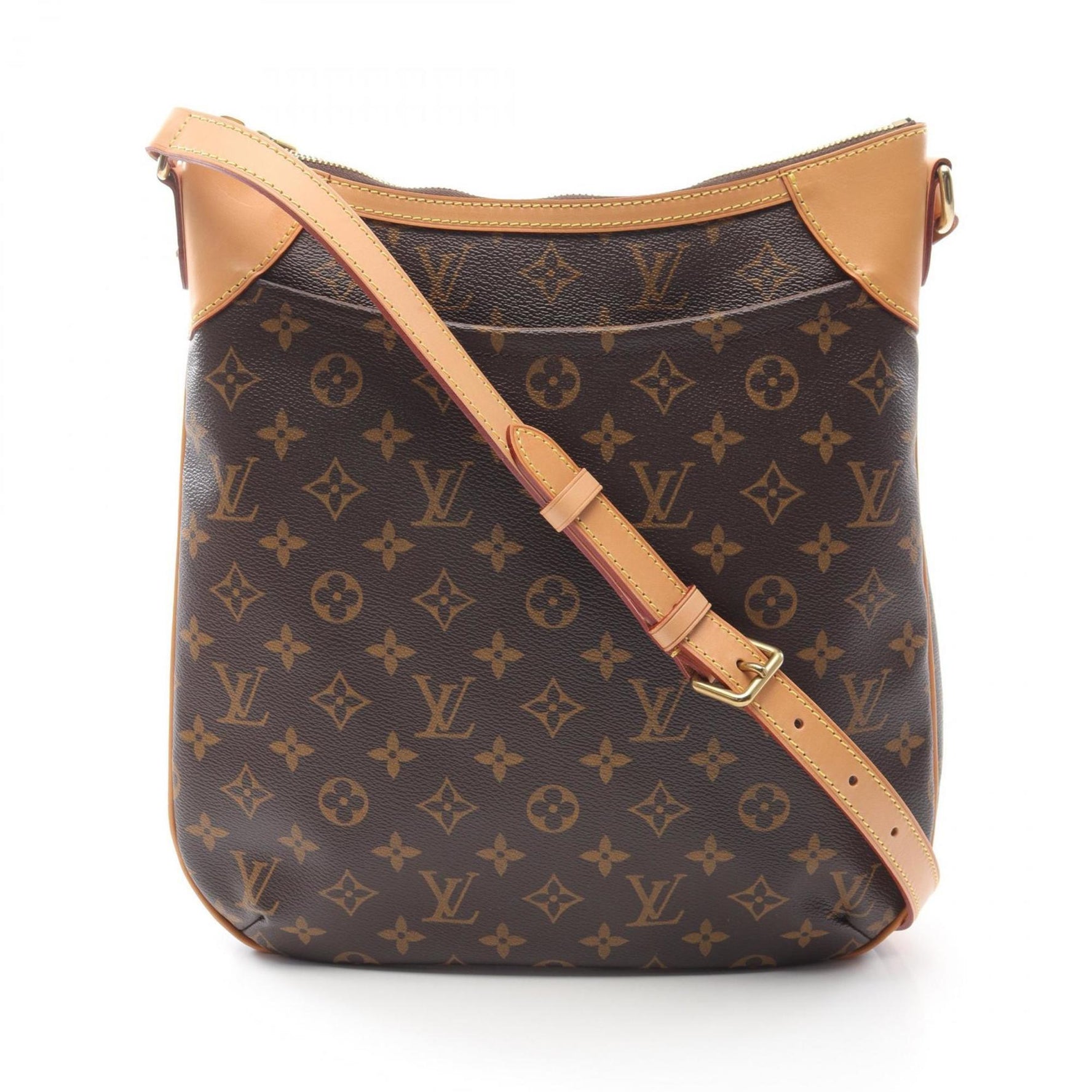 Louis Vuitton Odeon MM Shoulder Bag Coated Canvas Leather Monogram