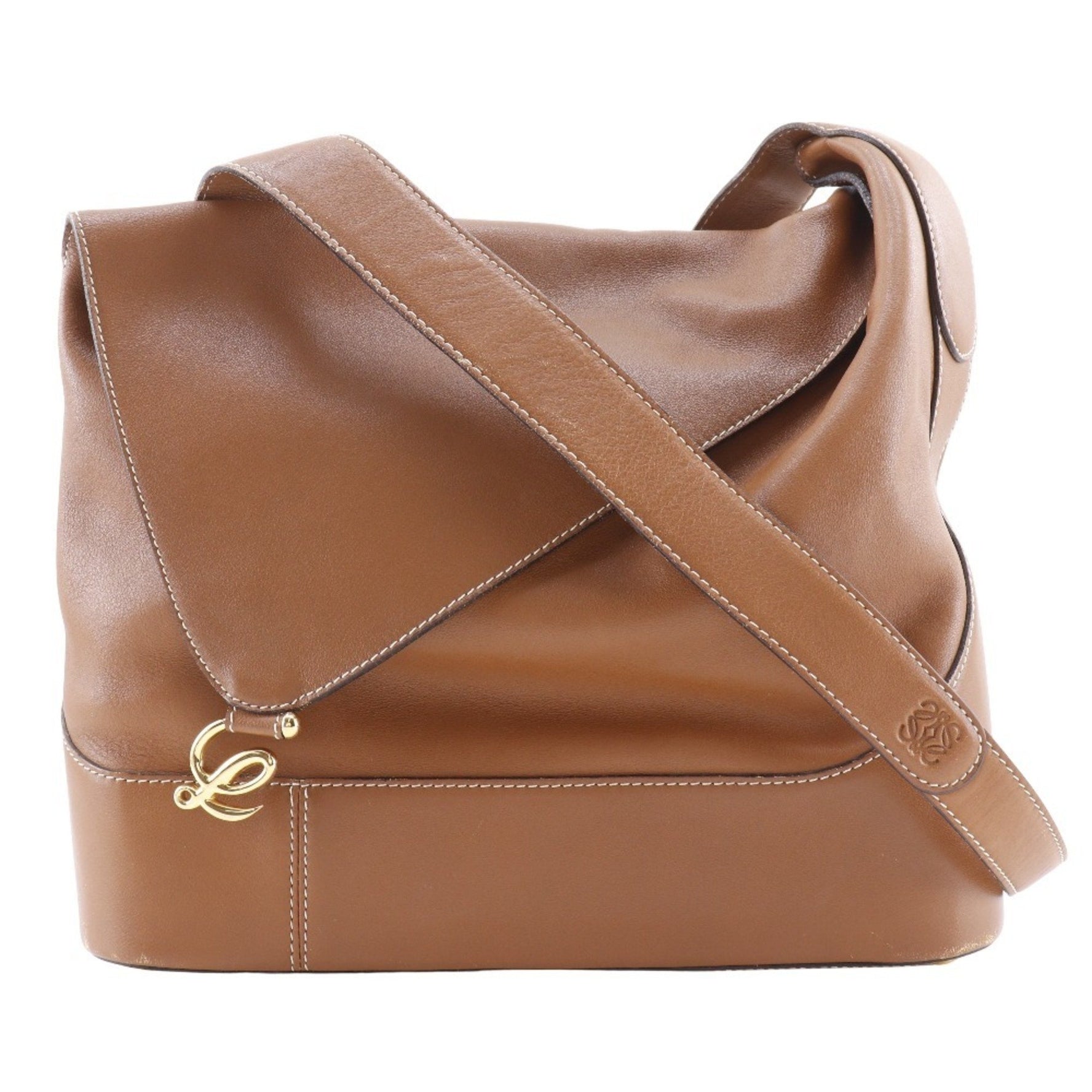 LOEWE L Shoulder Bag Calf Logo