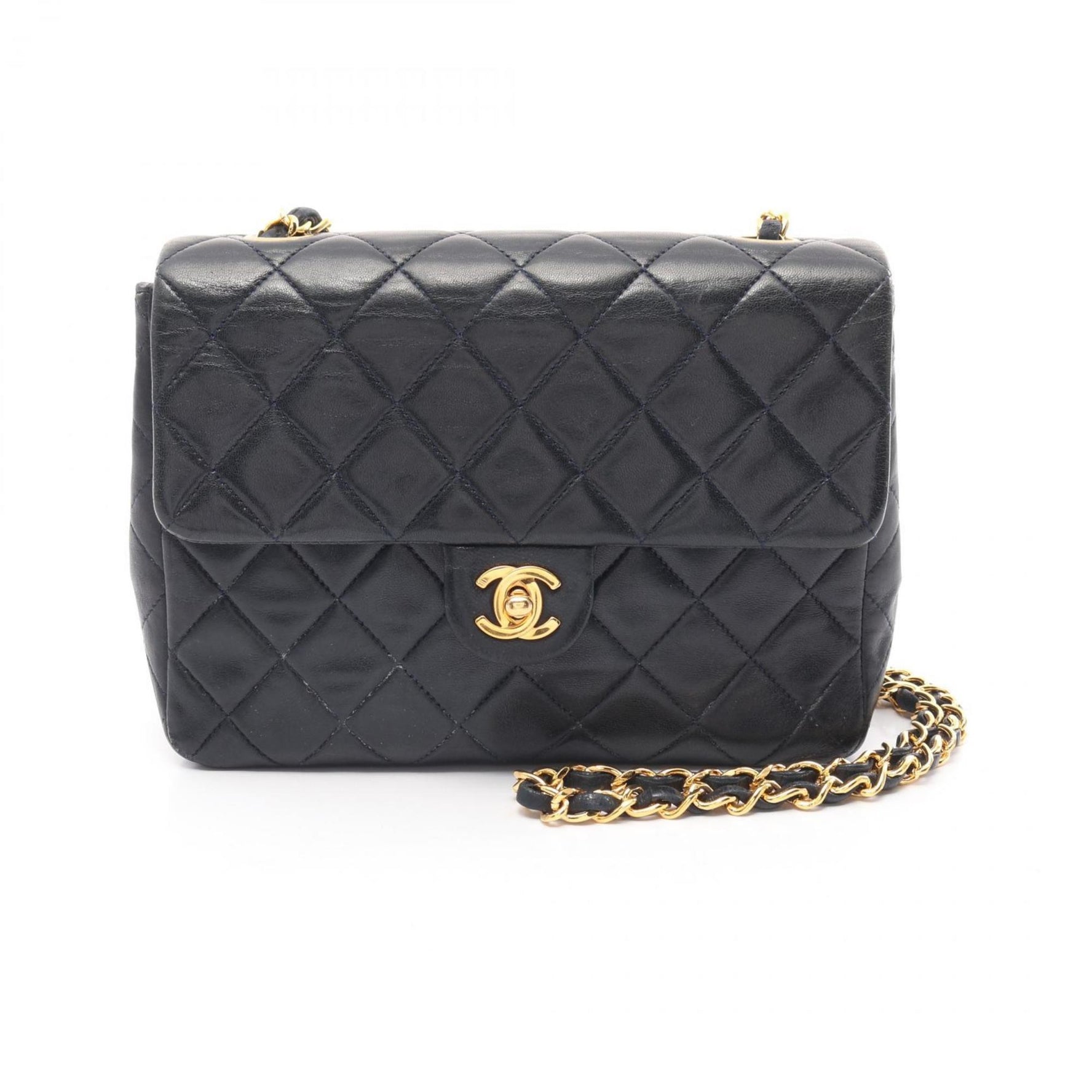 CHANEL Mini Matelasse 20 Shoulder Bag in Lambskin, Blue