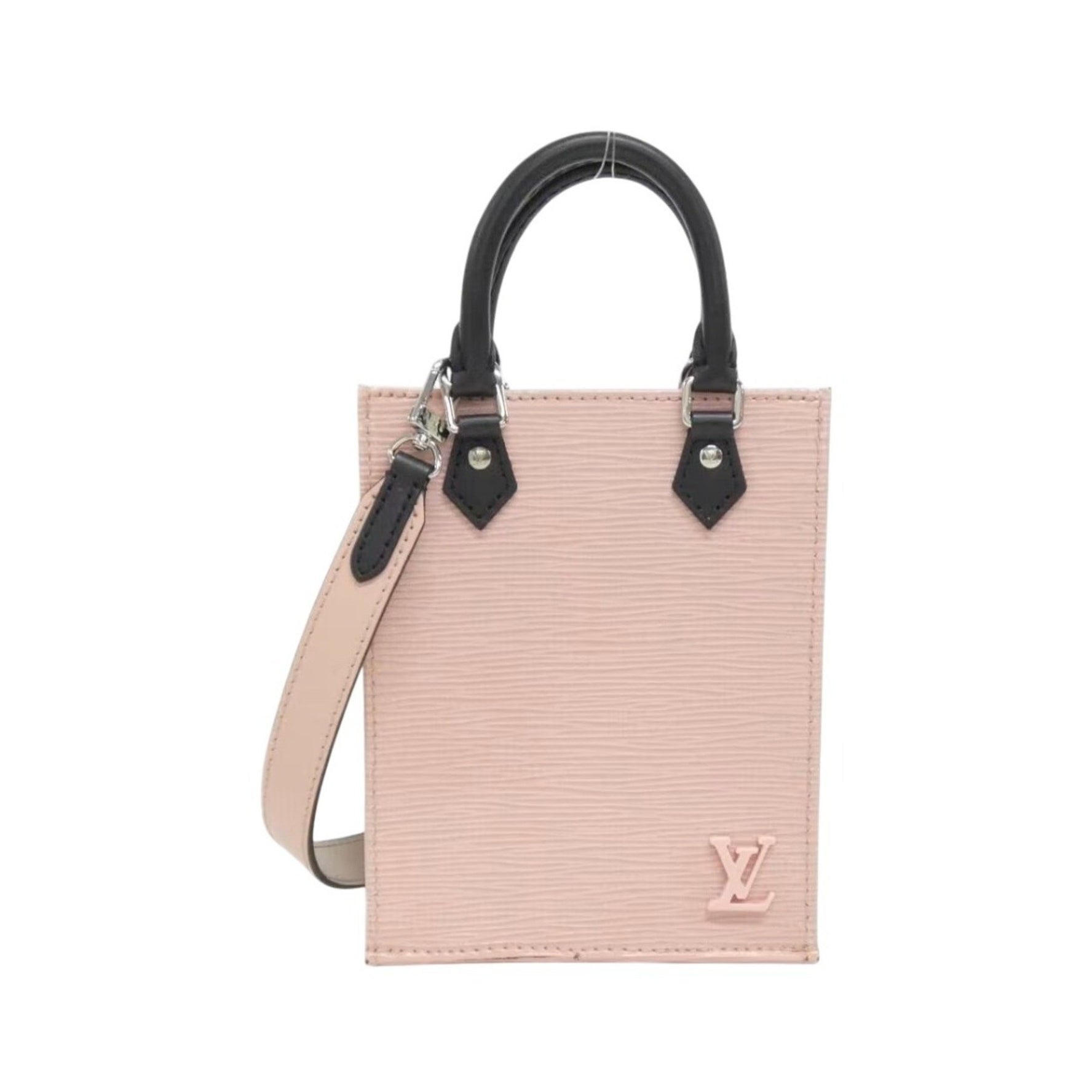 Louis Vuitton Epi Leather Petite Sac Plat Shoulder Bag Rose Ballerine