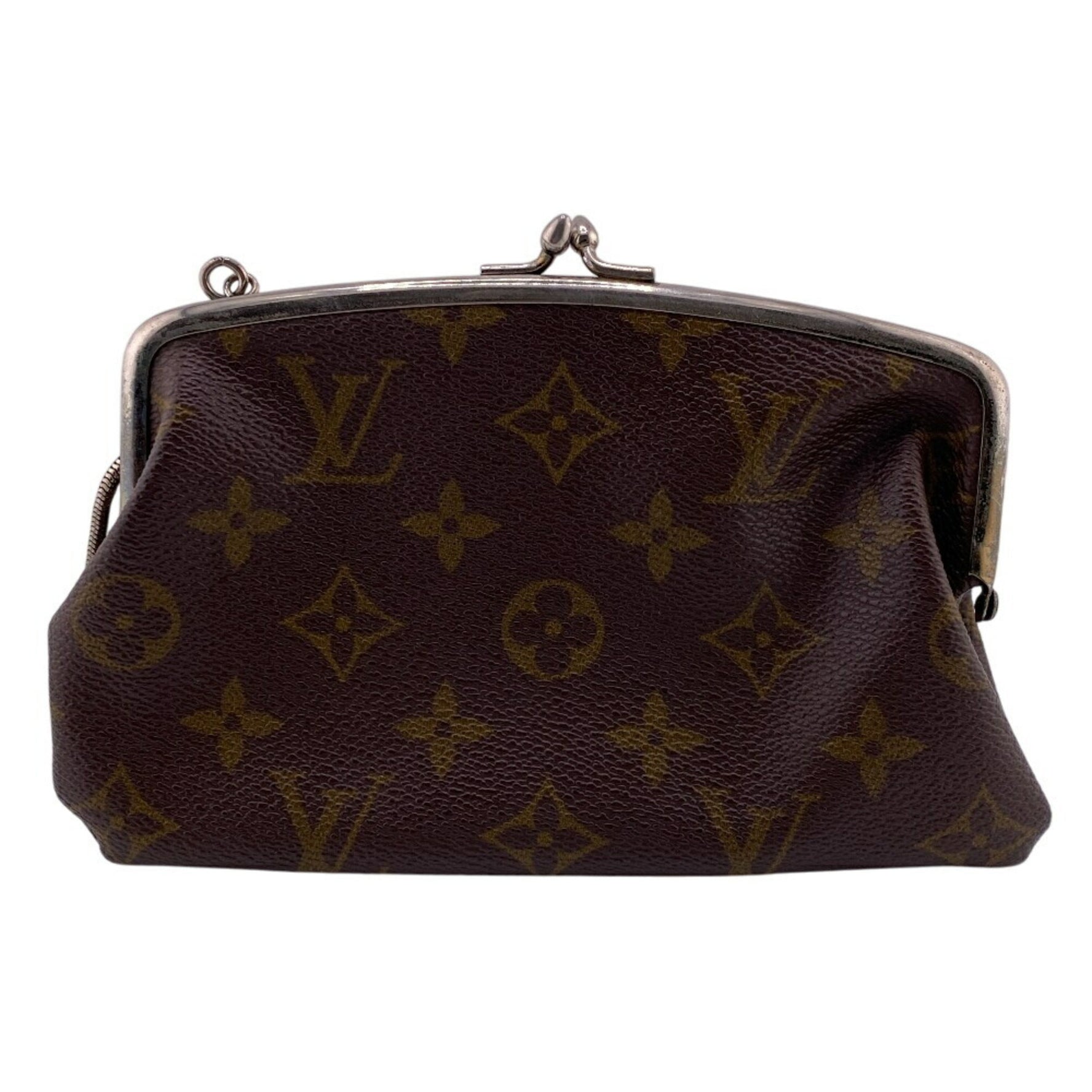 LOUIS VUITTON Louis Vuitton Bucket USA Pouch Coin Case Monogram High Brown
