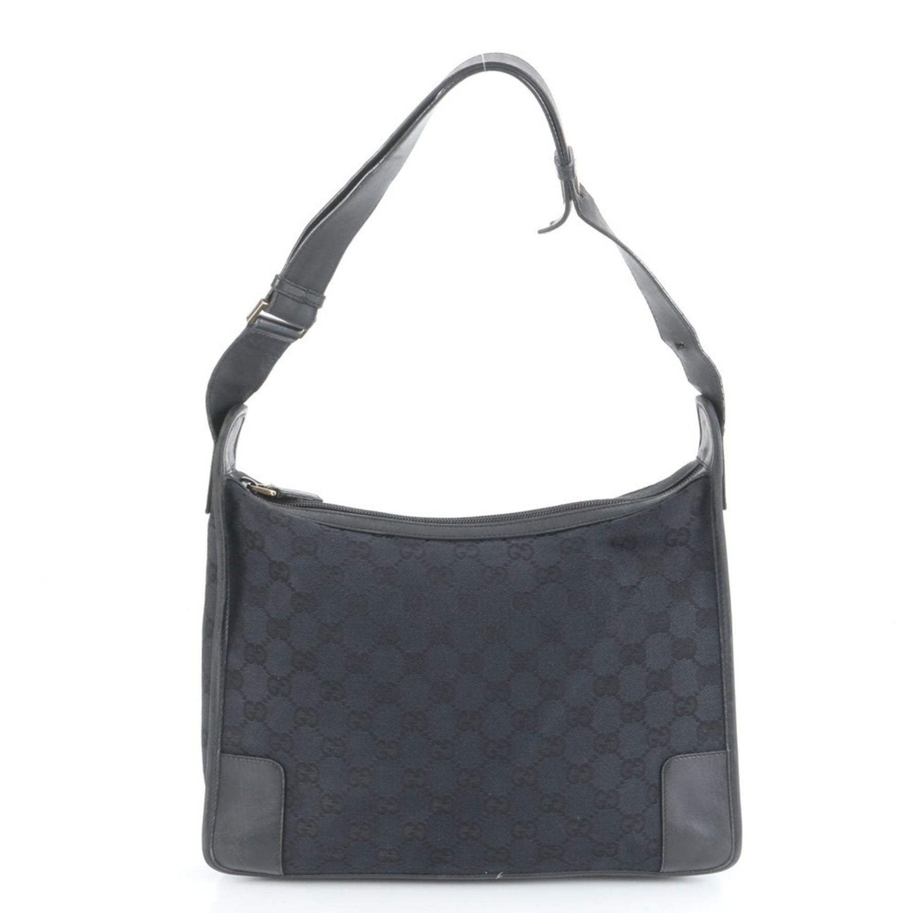 Gucci GG Canvas and Leather Shoulder Bag, One-Shoulder 001 4205