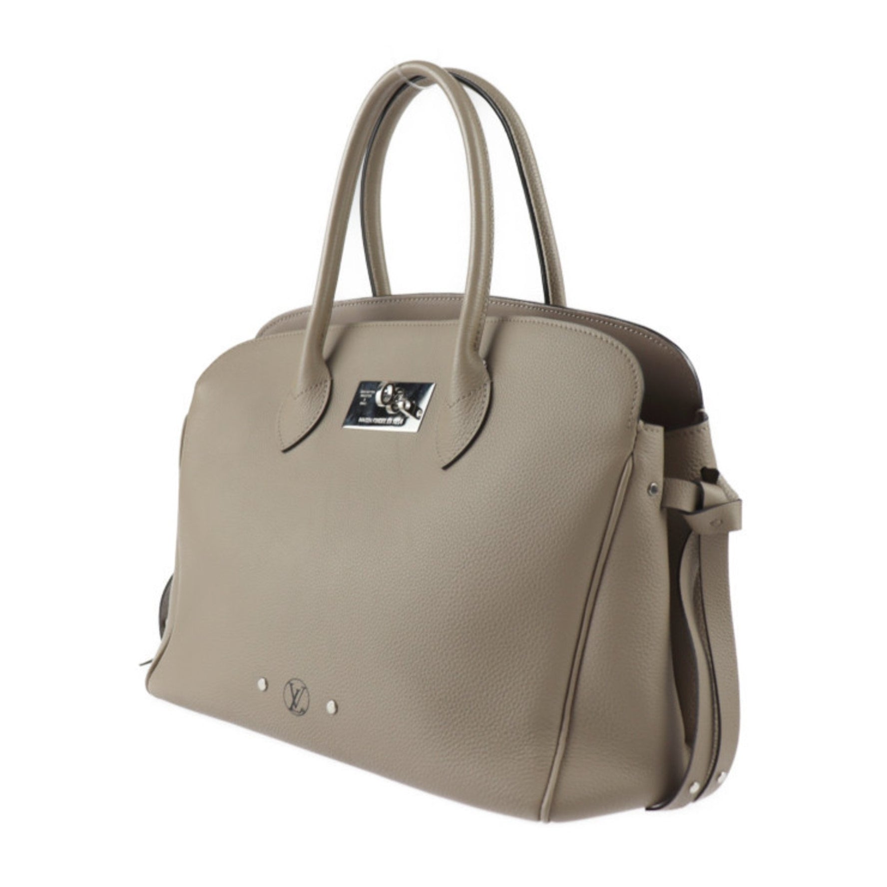 Louis Vuitton Mira MM Handbag Taurillon Leather Tourtrail Silver Hardware Shoulder Bag Vuitton