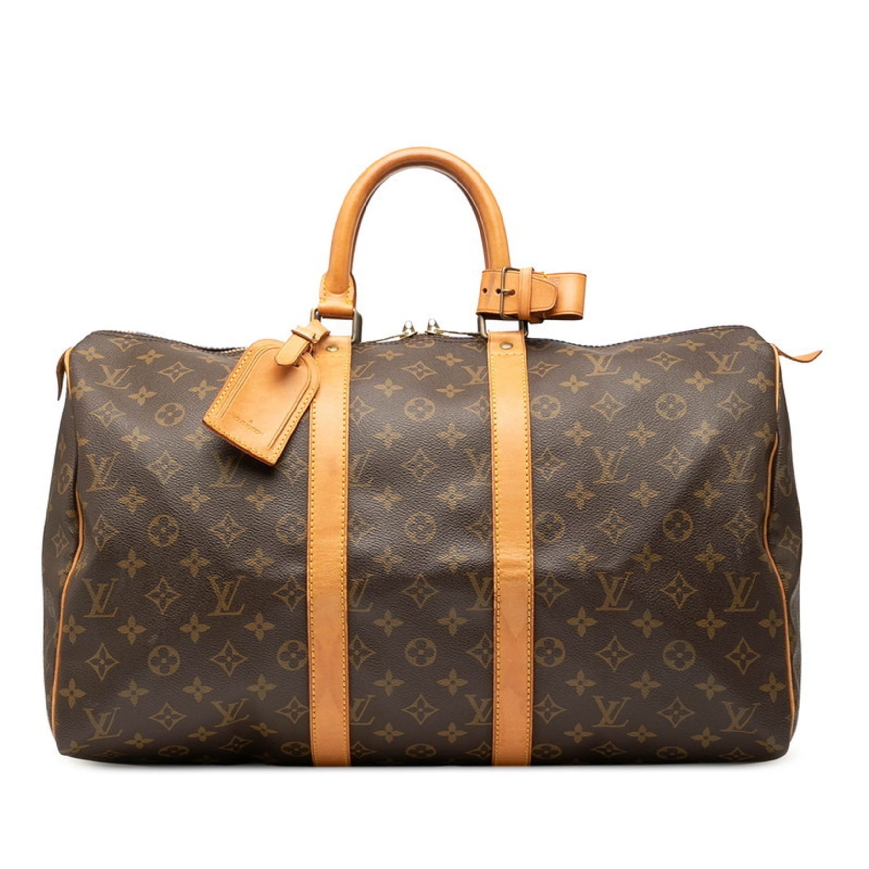 Louis Vuitton Monogram Keepall 45 Boston Bag/Travel Bag Leather LOUIS VUITTON