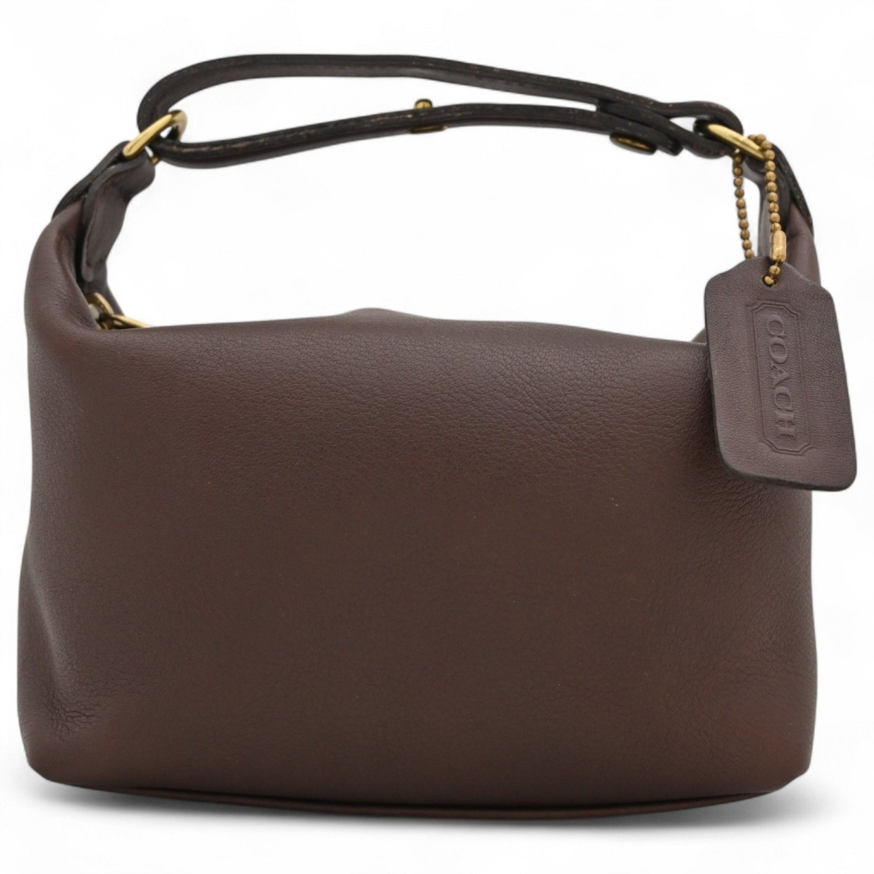Coach one-shoulder handbag in leather