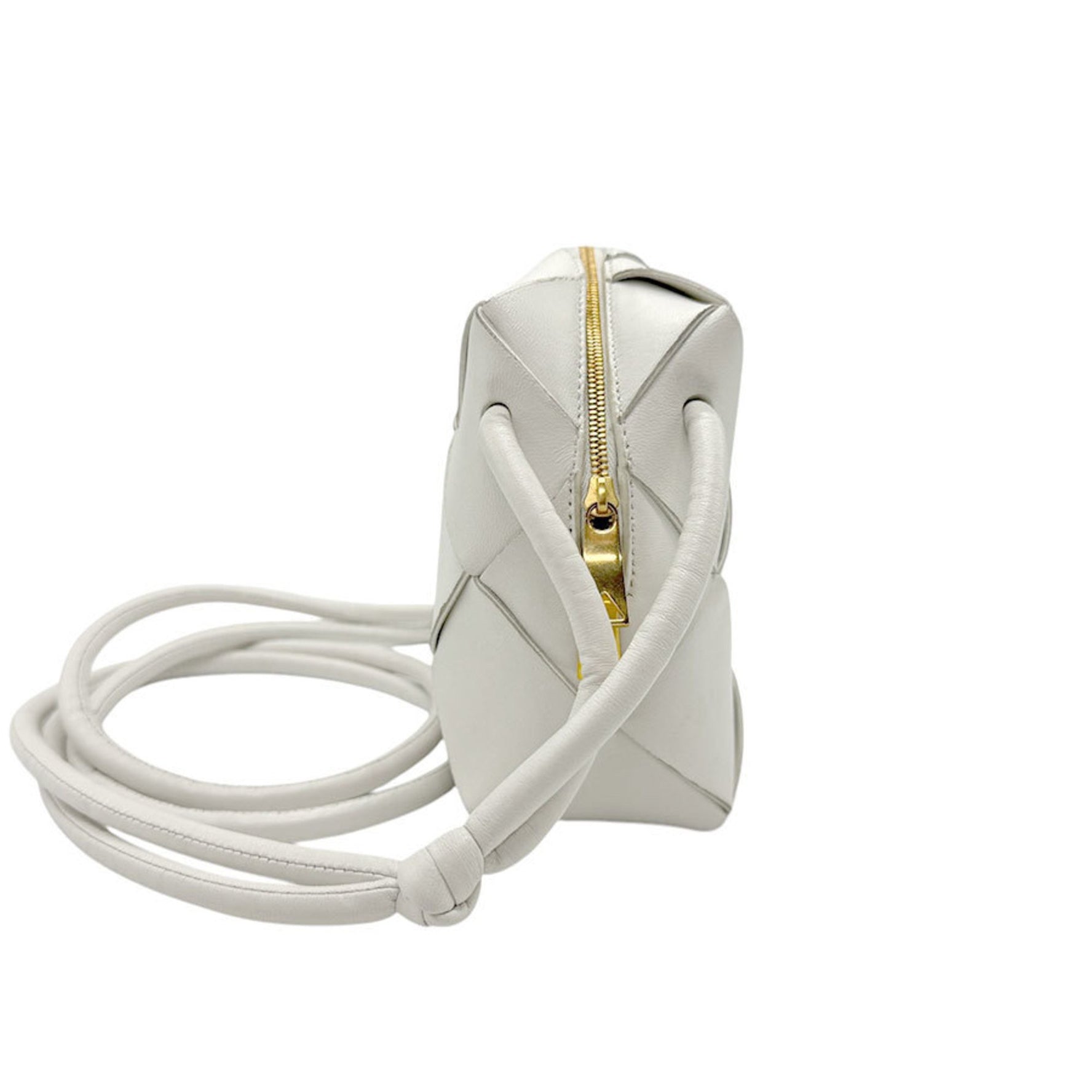 Bottega Veneta Shoulder Bag Leather White Women's n0889