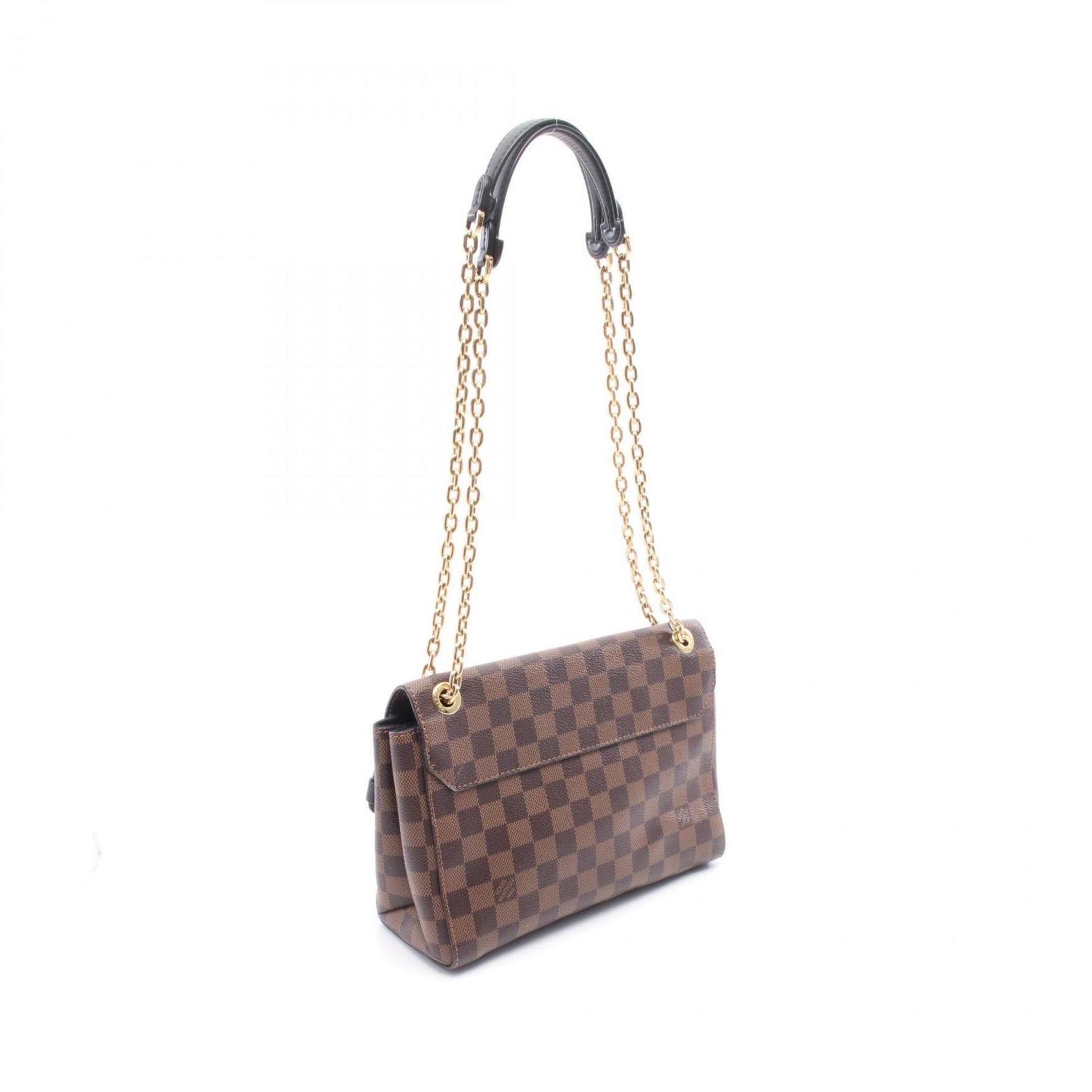 Louis Vuitton Vavin PM Shoulder Bag, Coated Canvas and Leather with Damier Finish, Brown, Ivory, Black