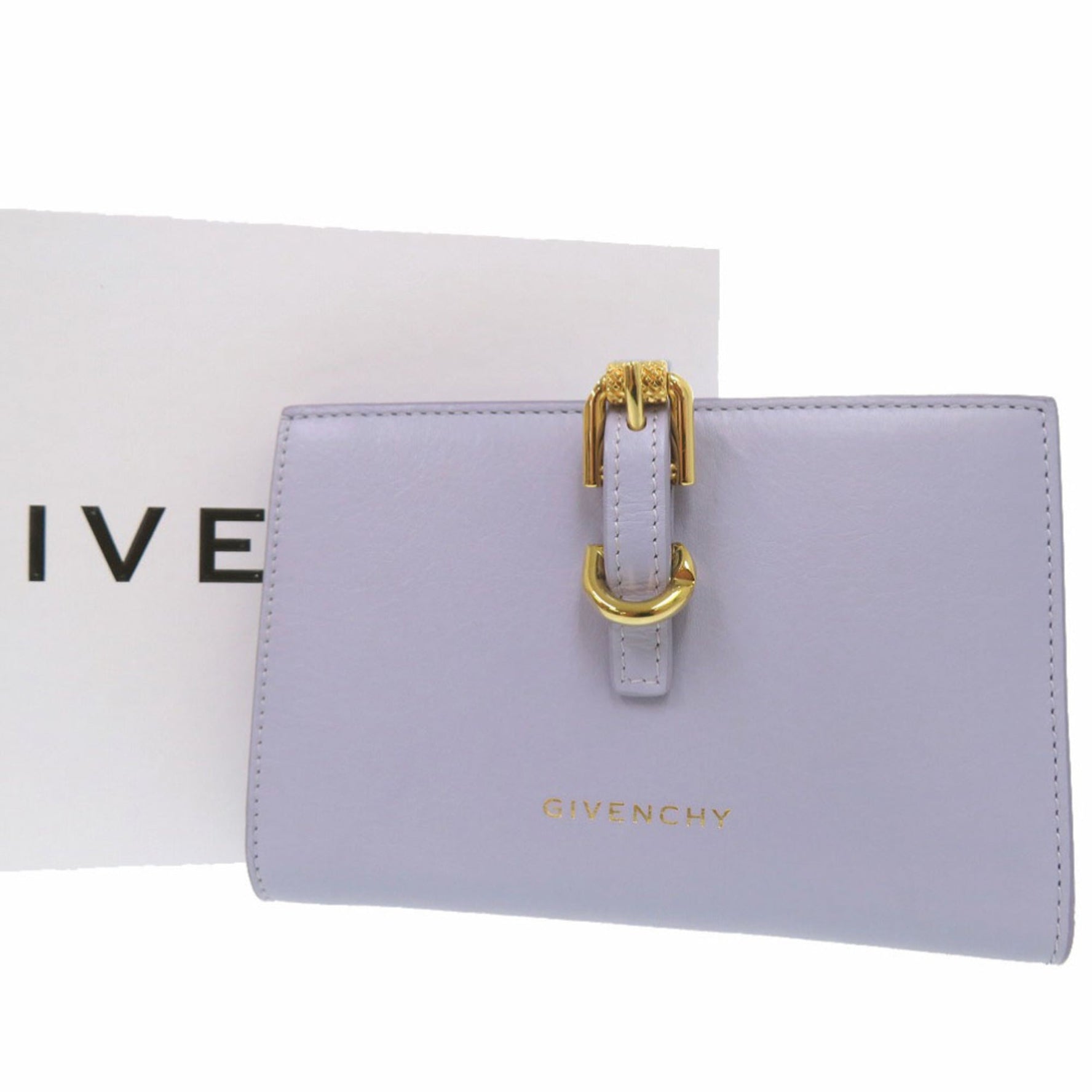 Like new Givenchy VOYOU bi-fold wallet in leather (1225)