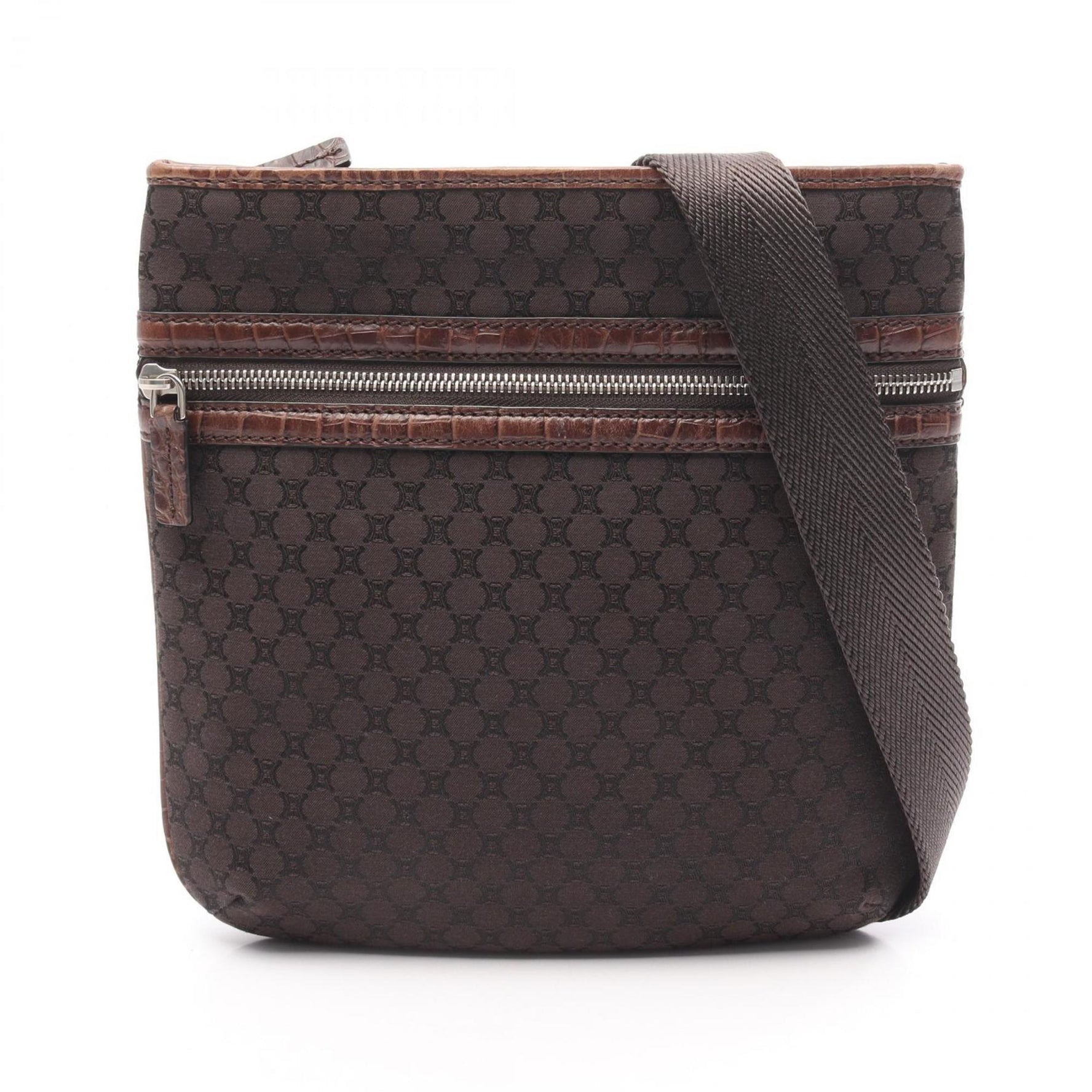 Celine Macadam Shoulder Bag, Canvas and Leather