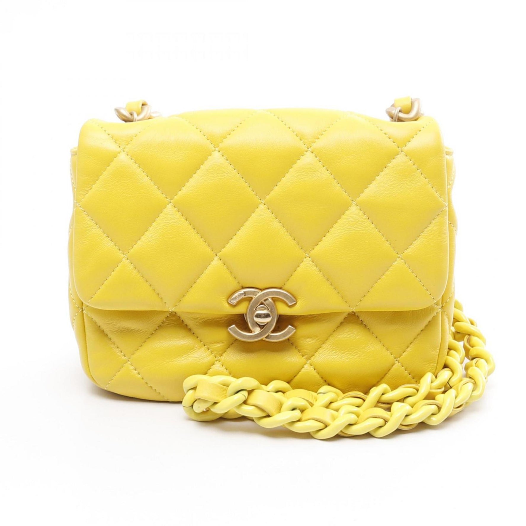 CHANEL Mini Matelasse Shoulder Bag, Lambskin Leather