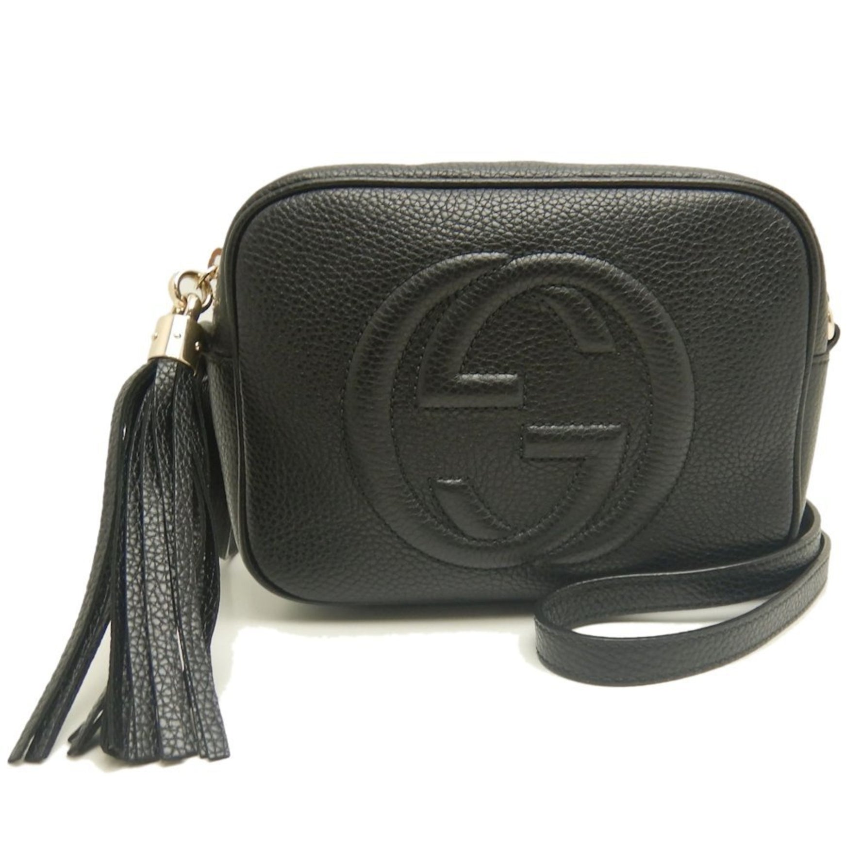 GUCCI Soho Shoulder Bag in Leather, Outlet