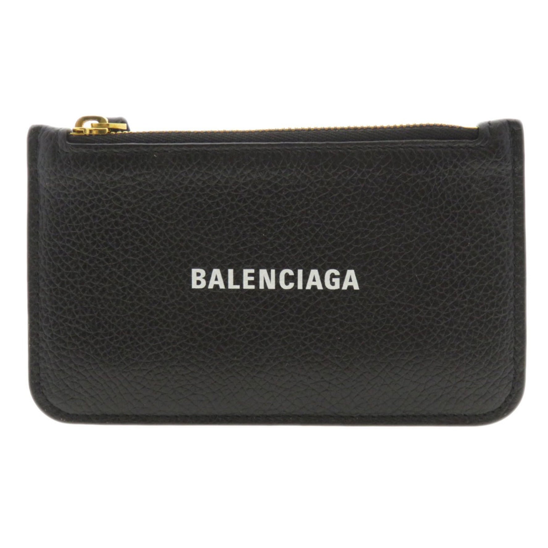 Balenciaga Motif Wallet/Coin Case Calf Leather Women's