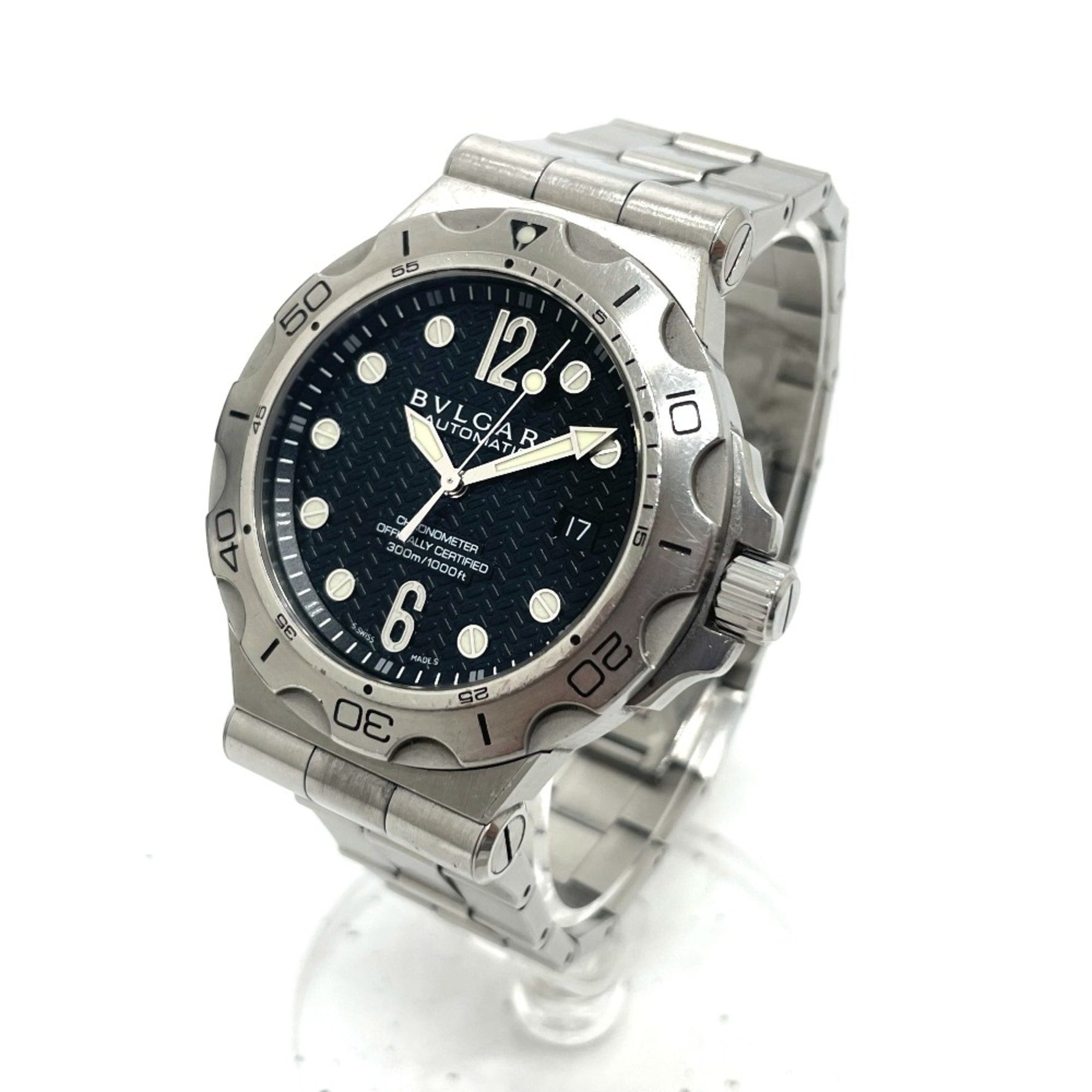 Bvlgari DP42SSD Chronometer Automatic date Wristwatch Silver