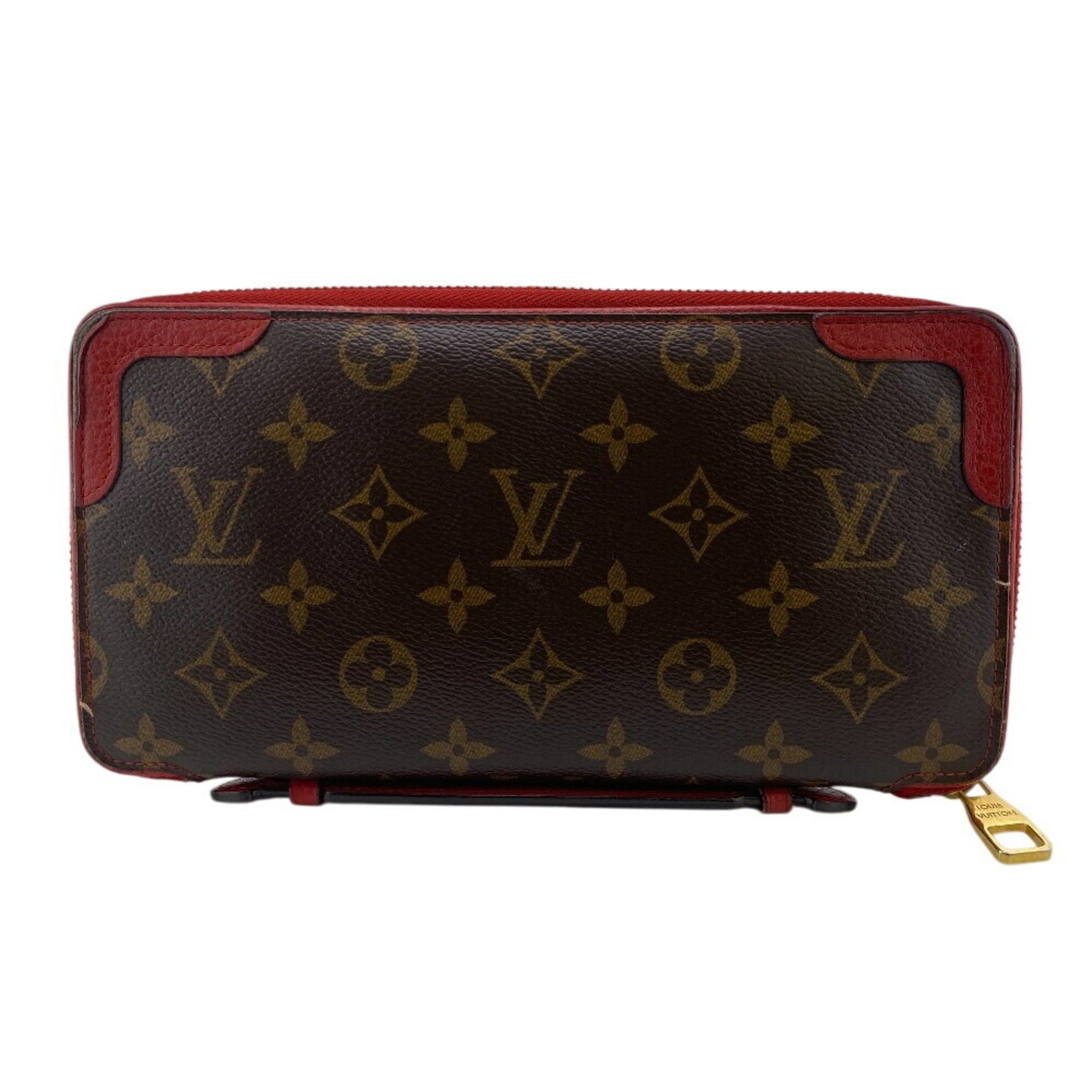 LOUIS VUITTON Retiro Daily Organizer Round Long Wallet M61452 Brown Unisex