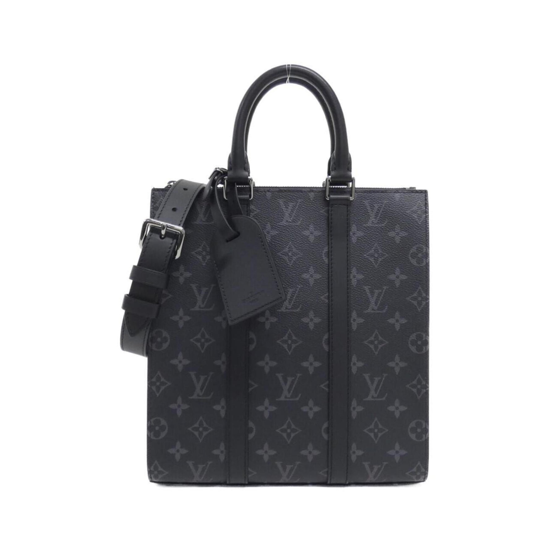 Louis Vuitton Monogram Eclipse Sac Plat Cross Handbag