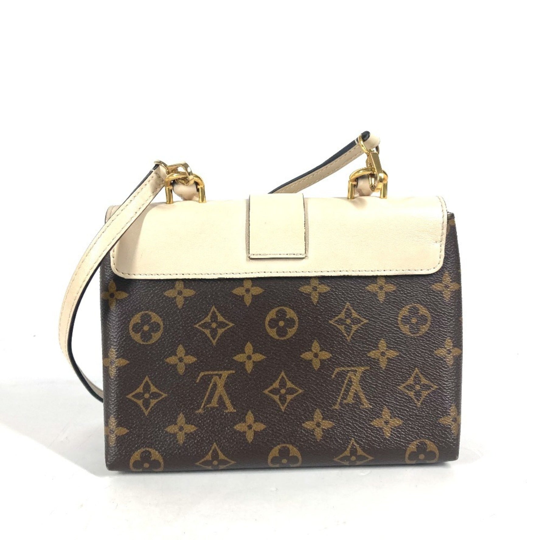 LOUIS VUITTON M44653 Monogram Rocky BB 2-Way Bag, Shoulder Bag/Handbag, Canvas, Women's, Crème White