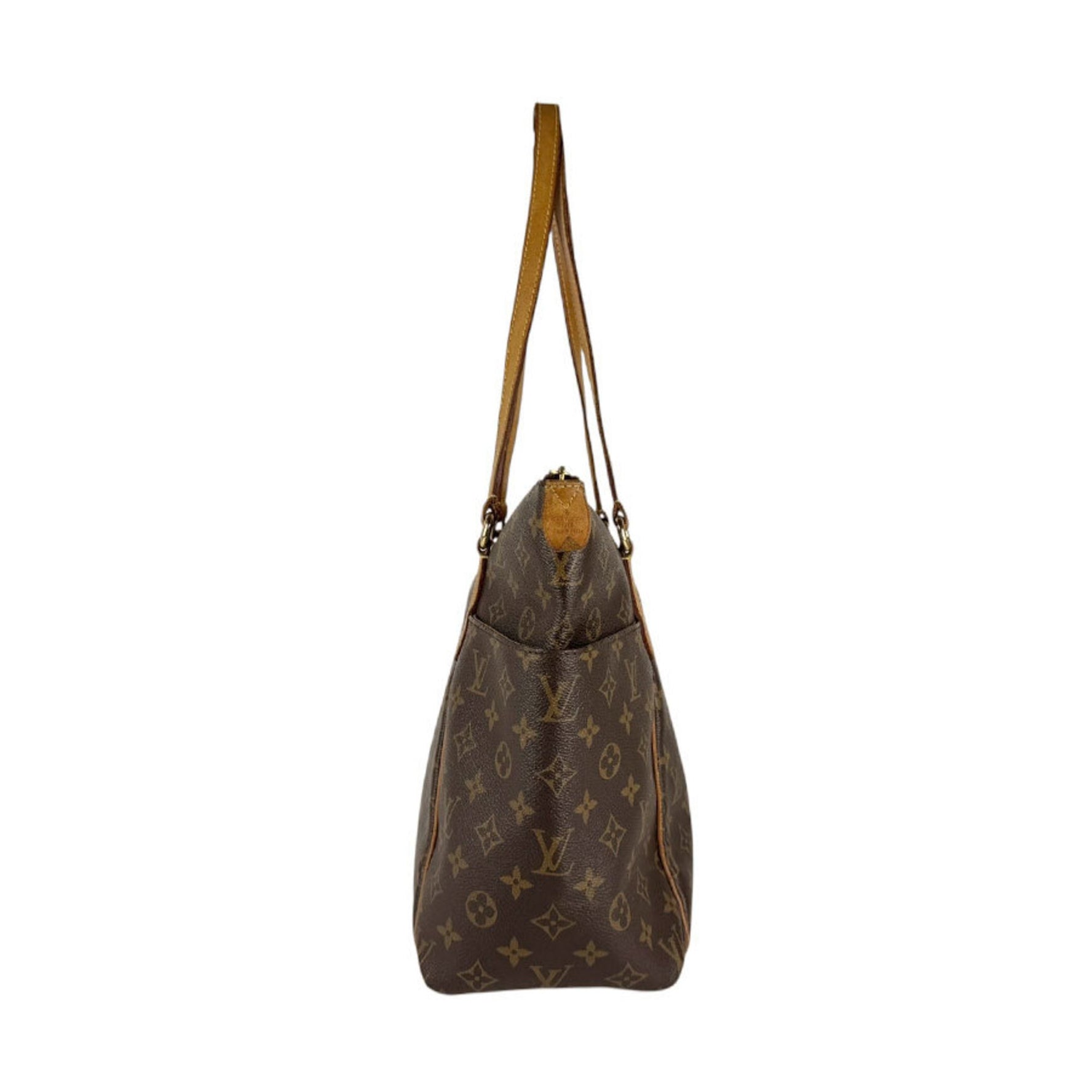 Louis Vuitton Monogram Totally MM Shoulder Bag in Brown Canvas, Men's and Women's, M56689 z6575
