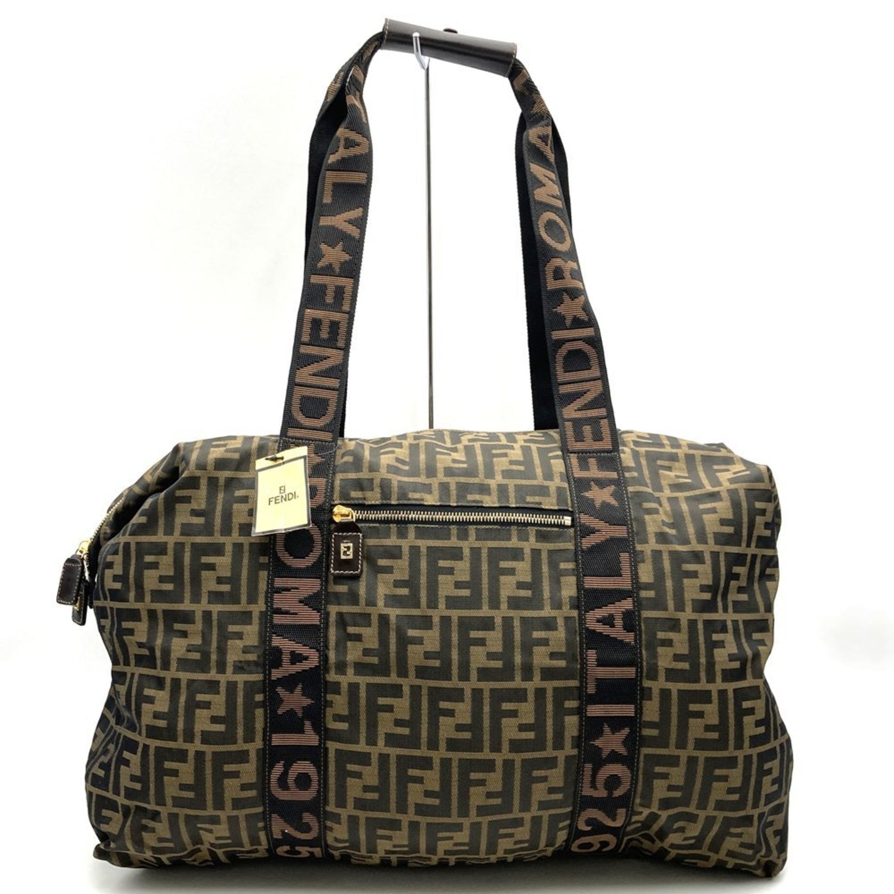 FENDI Zucca Boston bag in nylon