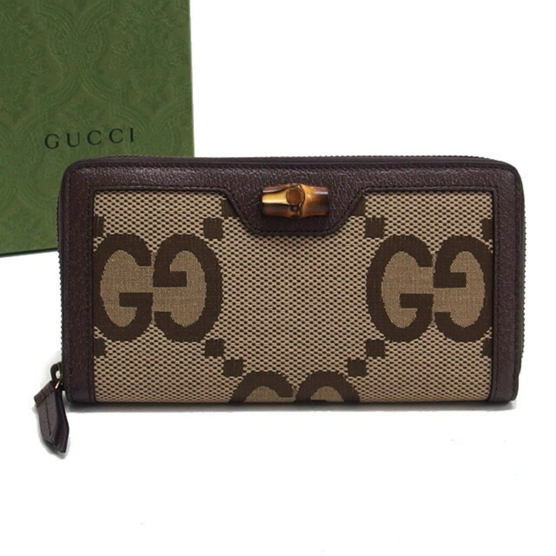 Gucci round long wallet Diana Jumbo GG