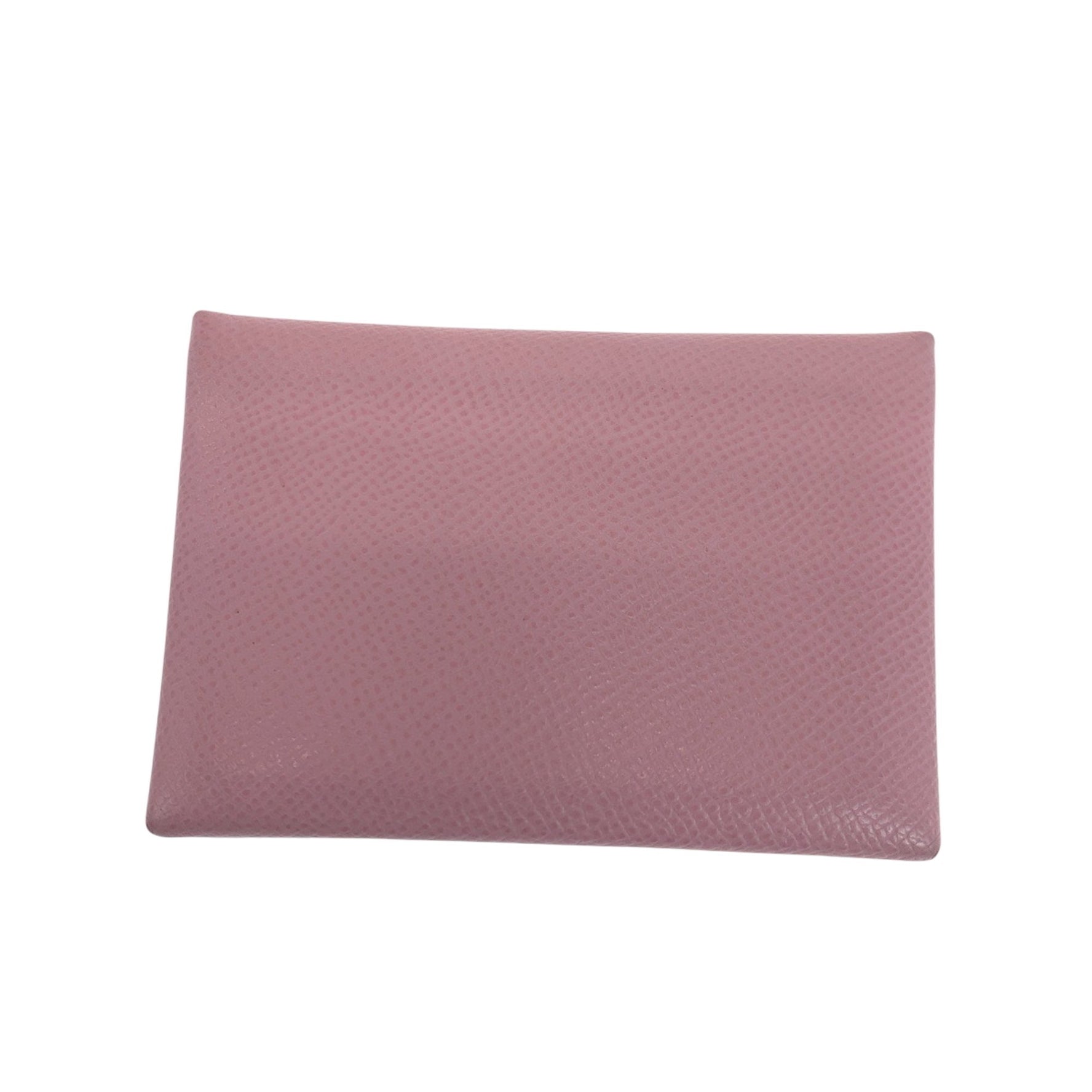 HERMES Calvi Duo Mauve Sylvestre Silver Hardware Epsom Wallet/Coin Case Compact Wallet Business Card Holder/Card Holder D Engraved