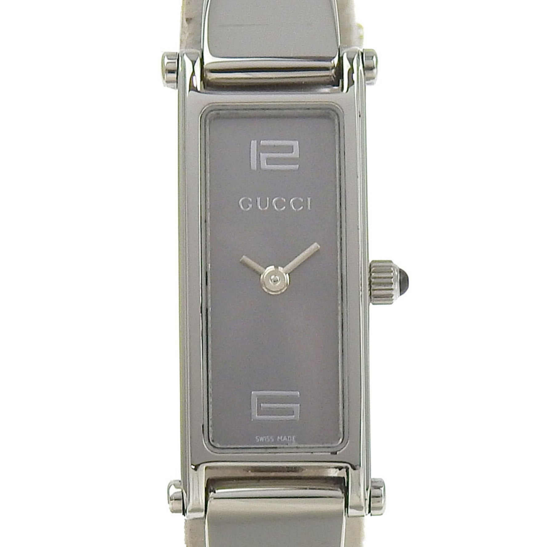 Gucci GUCCI Watch 1500L Stainless Steel Quartz Analog Display Grey Dial Women's