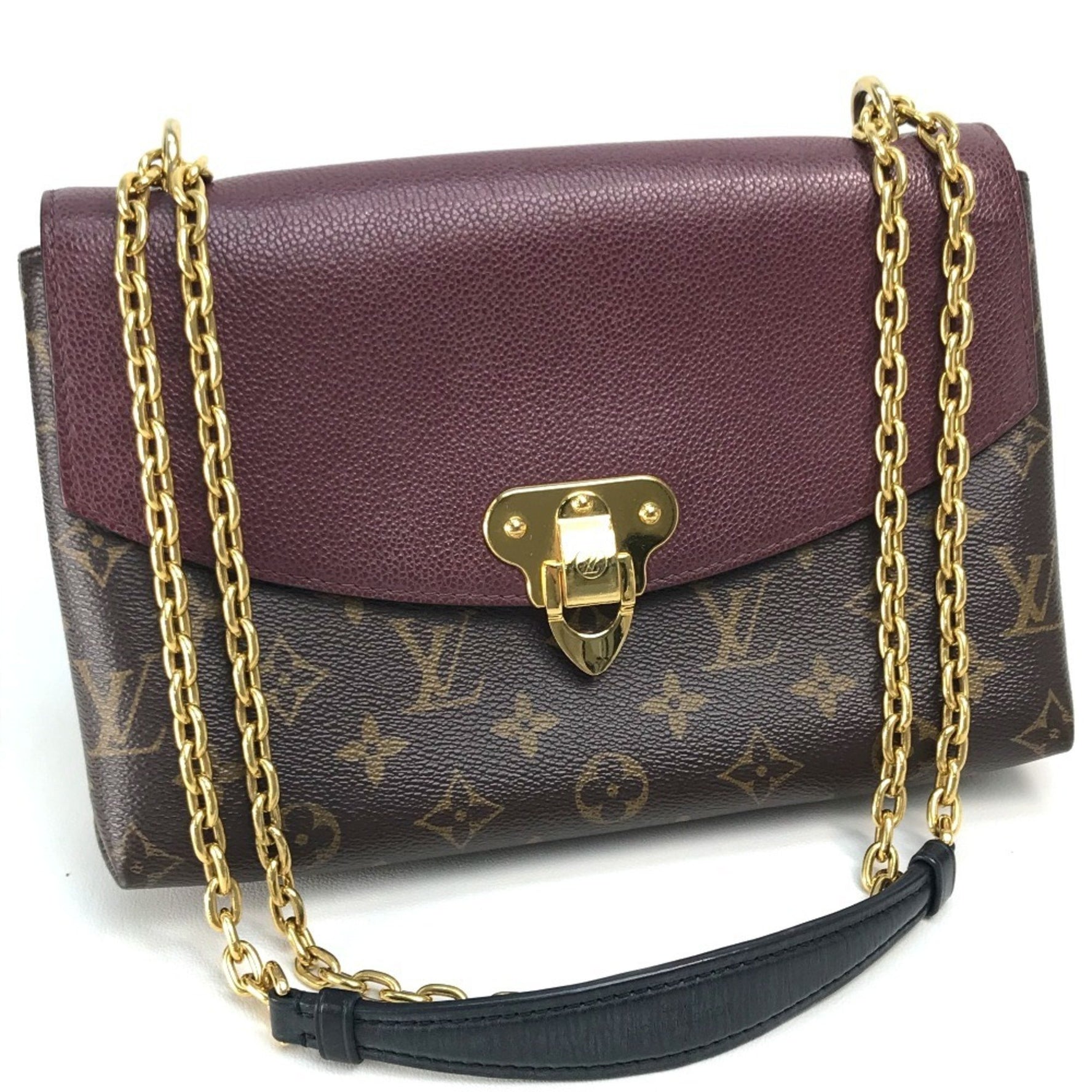 Louis Vuitton Monogram Saint-Placide One-Shoulder Shoulder Bag in Canvas/Leather, Bordeaux Brown