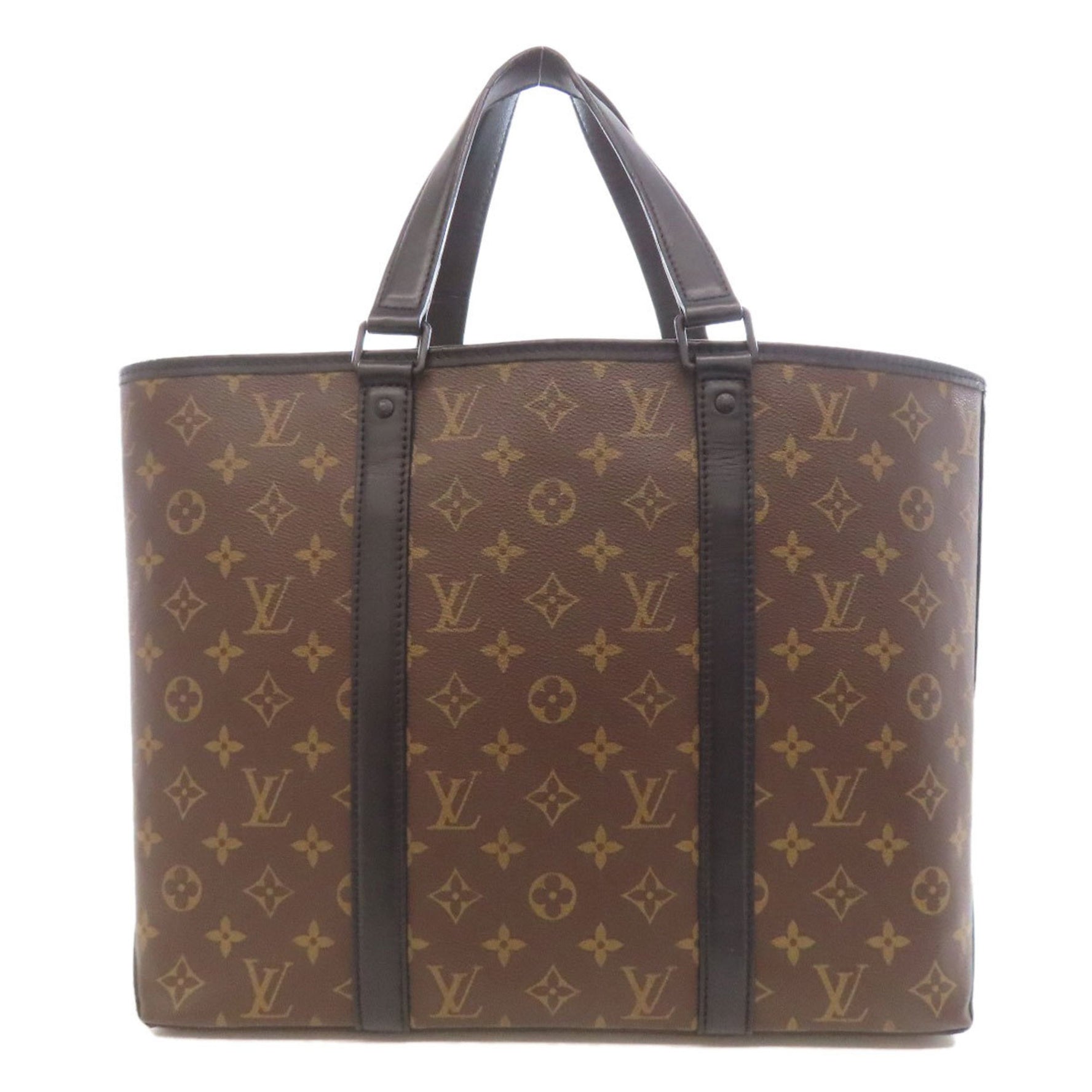 Louis Vuitton Weekend Tote PM Macassar Handbag Canvas