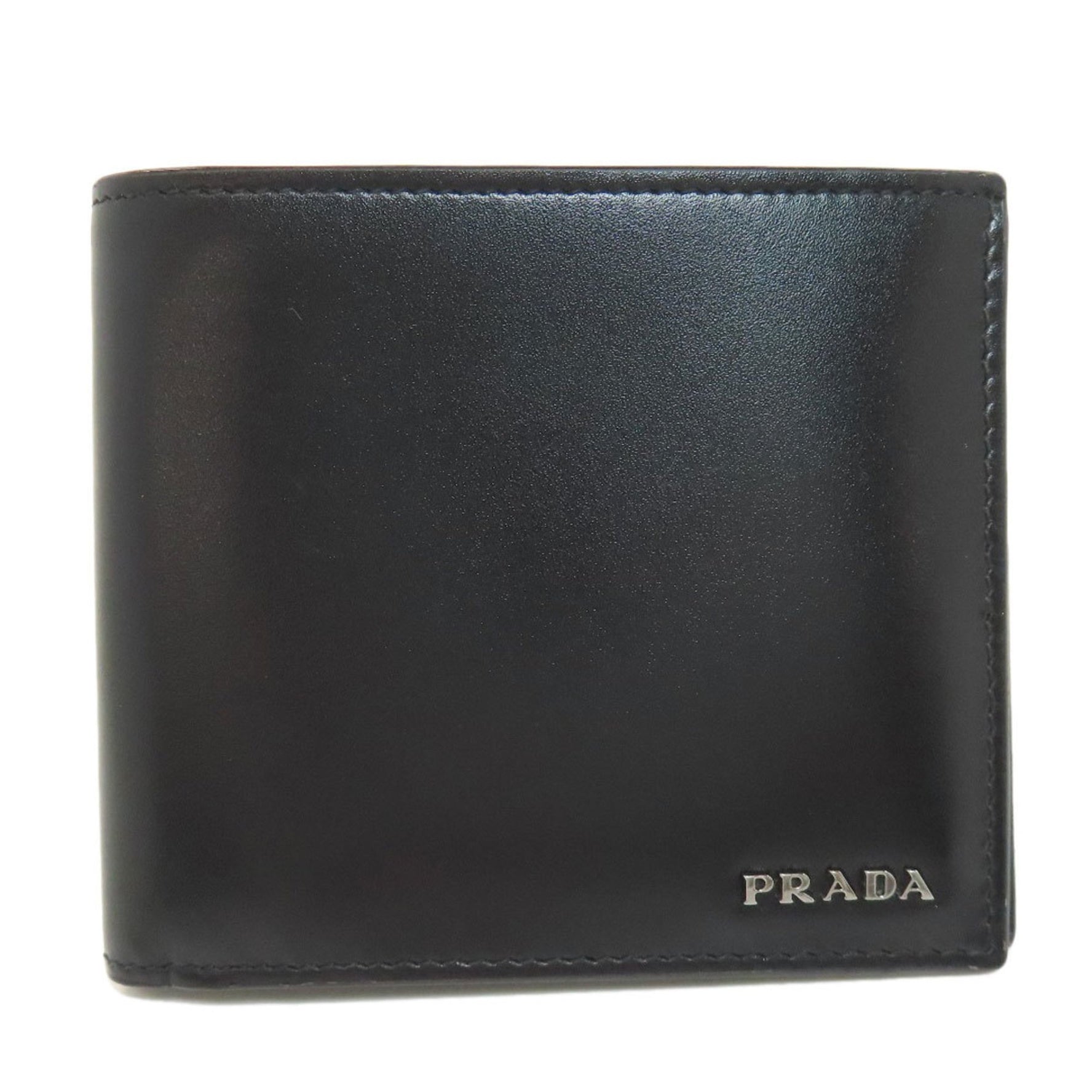 PRADA Leather Bi-fold Wallet for Men