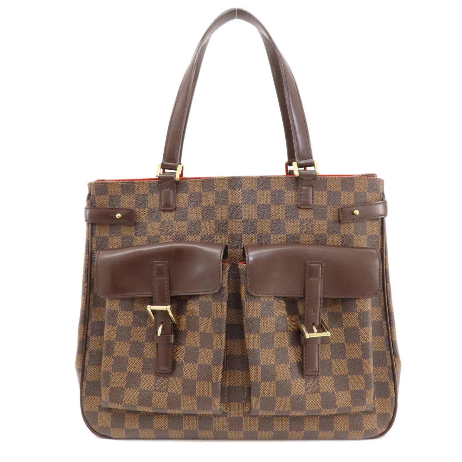 Louis Vuitton Uzes Damier Ebene Tote Bag Canvas