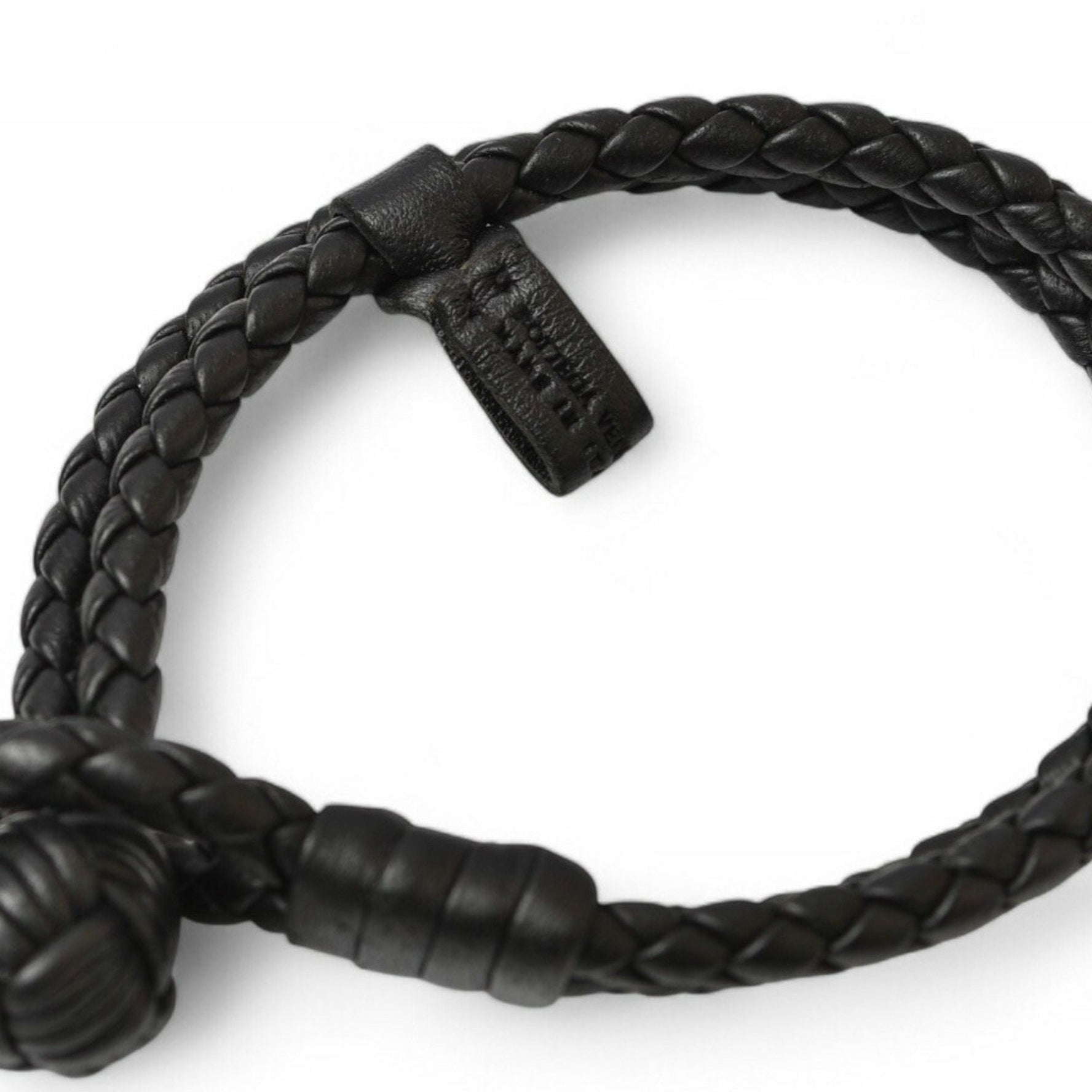 Bottega Veneta Bracelet Bangle BOTTEGA VENETA Intrecciato Double Black S Size VO0BG 8803