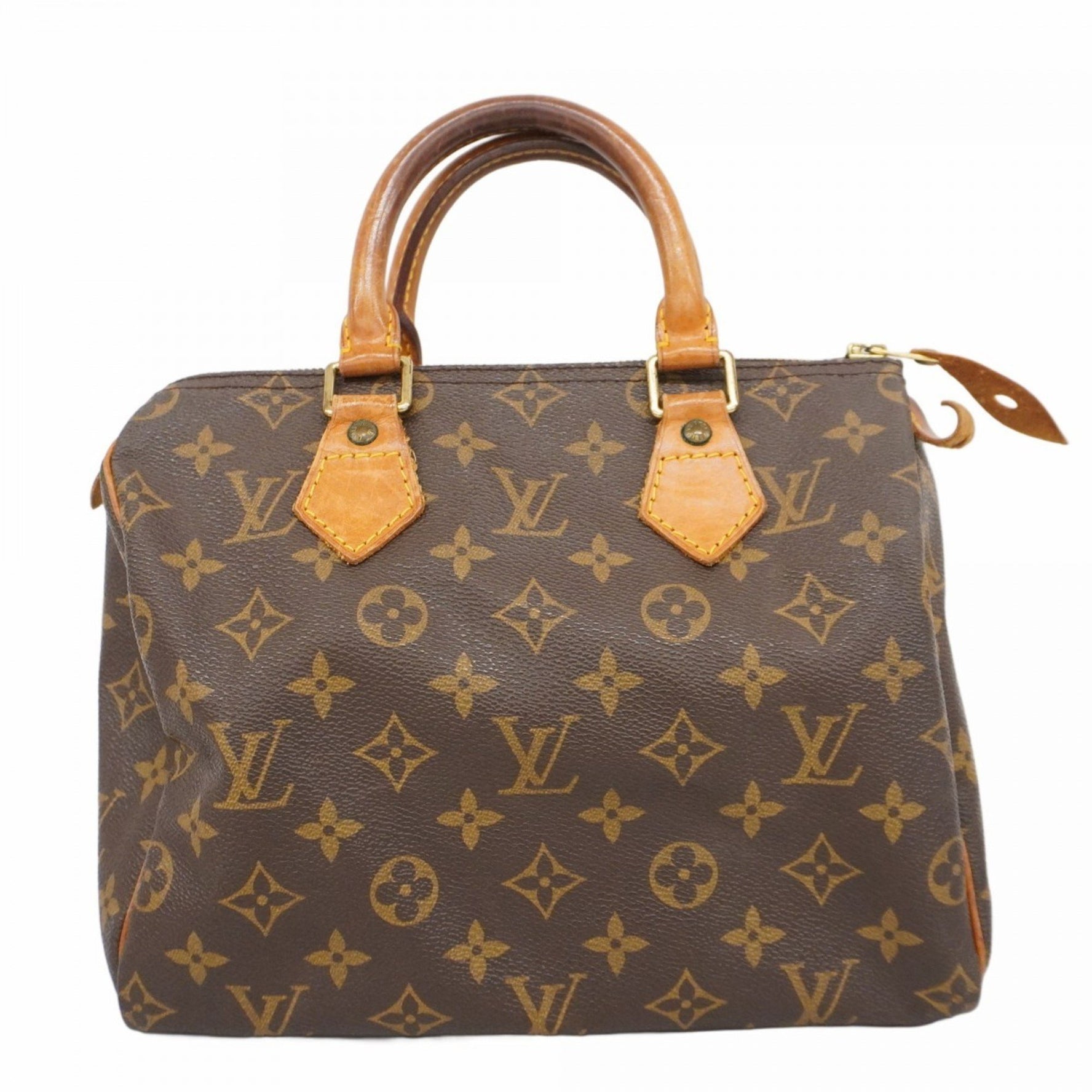 Louis Vuitton Monogram Speedy 25 Handbag M41109 Brown Women's
