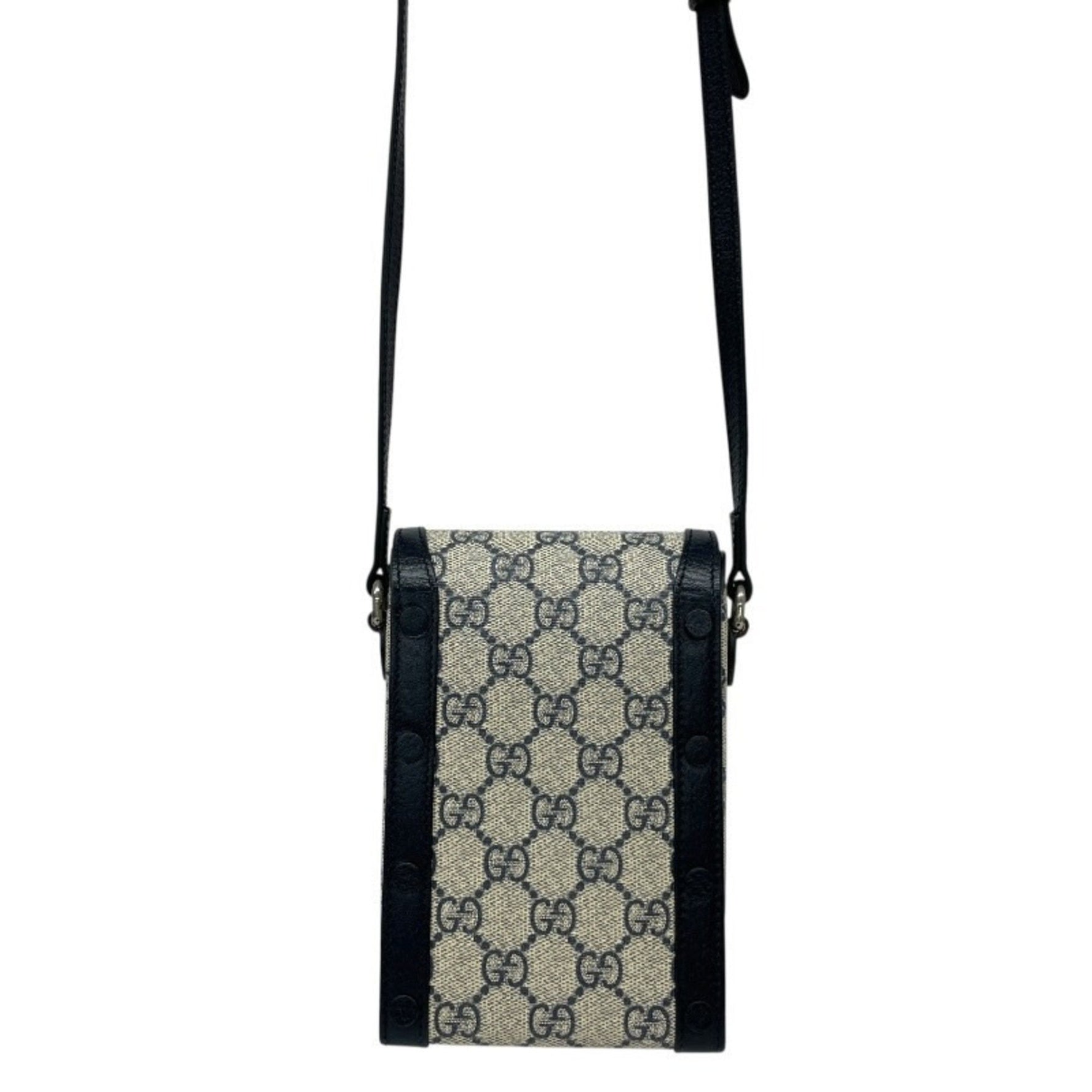 GUCCI GG Supreme Pochette Shoulder Bag and Horsebit Leather Smartphone Pouch Men