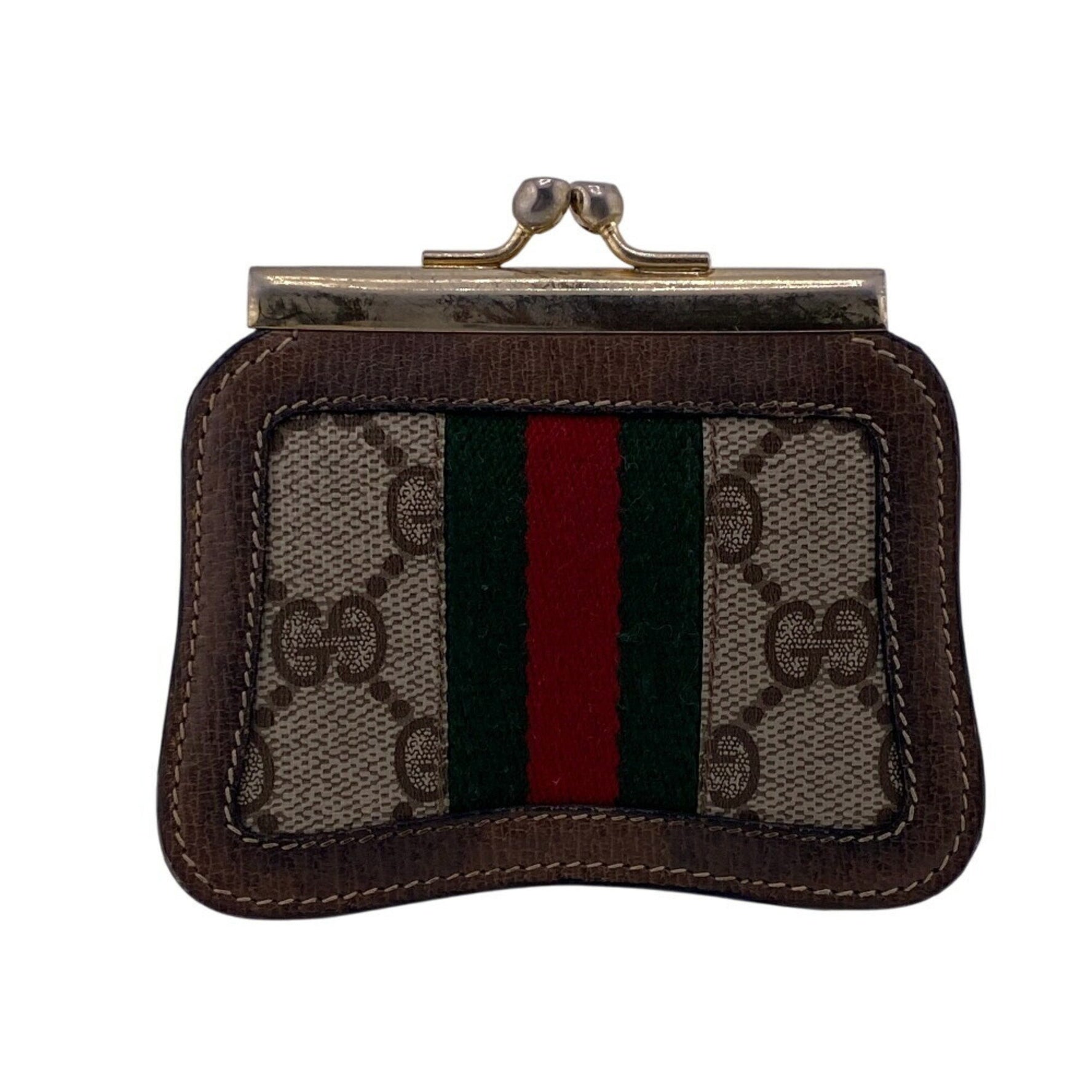 GUCCI Coin Case Sherry Line GG Unisex