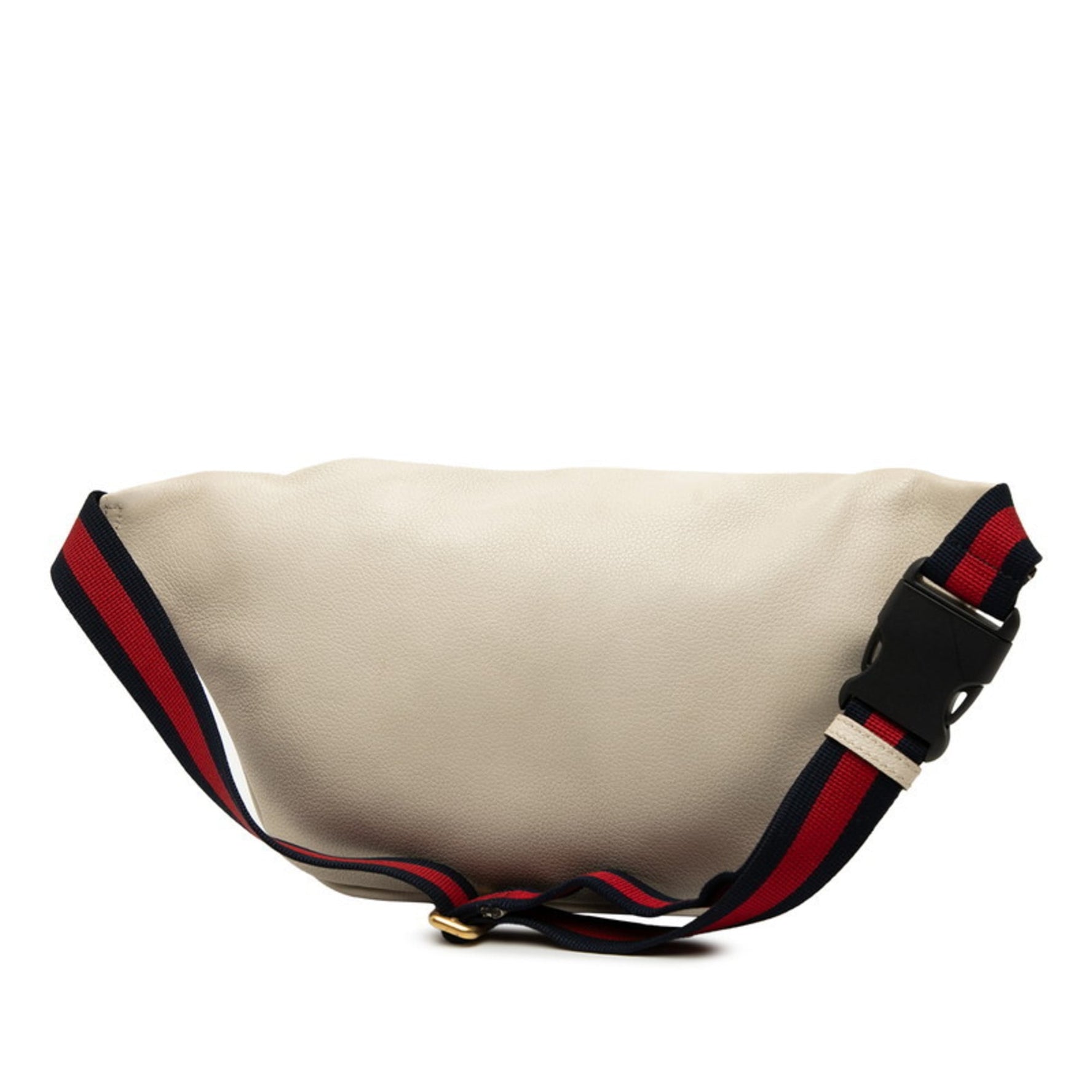 Gucci Logo Sherry Line Body Bag, Waist Shoulder Bag Beige Multicolor Leather