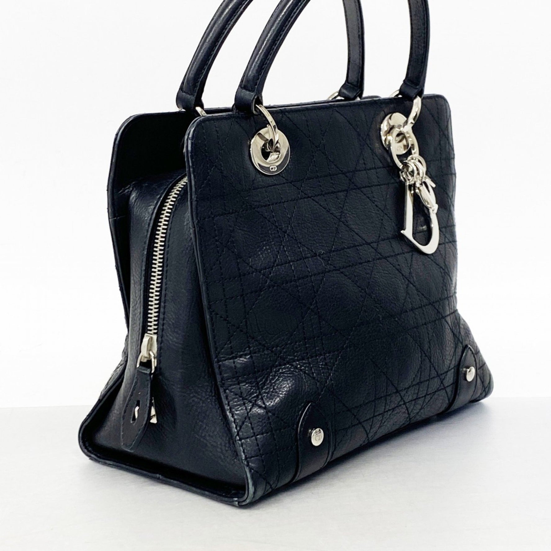 Christian Dior Cannage Leather Handbag