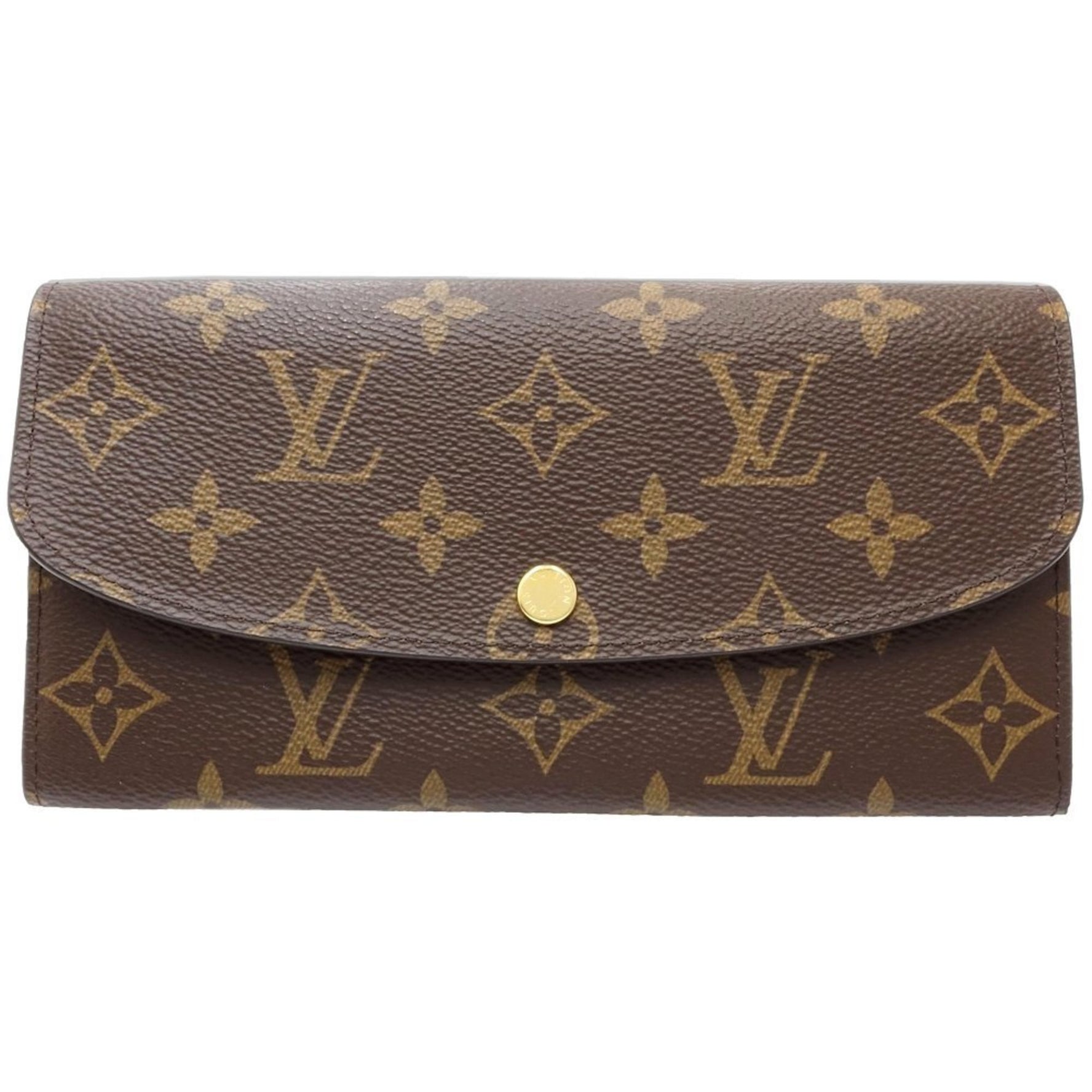 Louis Vuitton Monogram Long Wallet Portefeuille Emily Brown Fuchsia