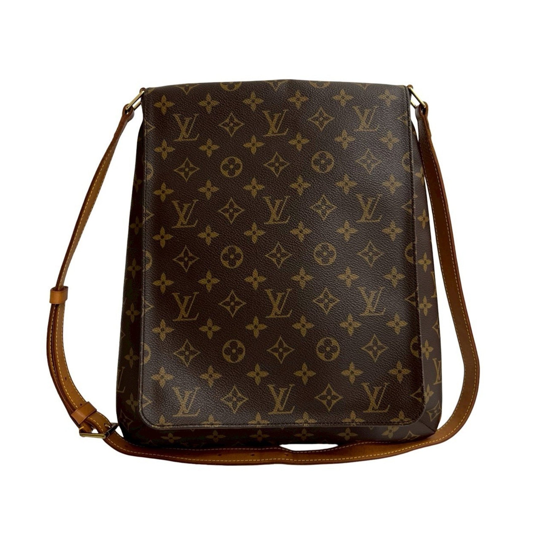 LOUIS VUITTON Vintage Musette Monogram Leather Shoulder Bag/Pochette/Sacoche