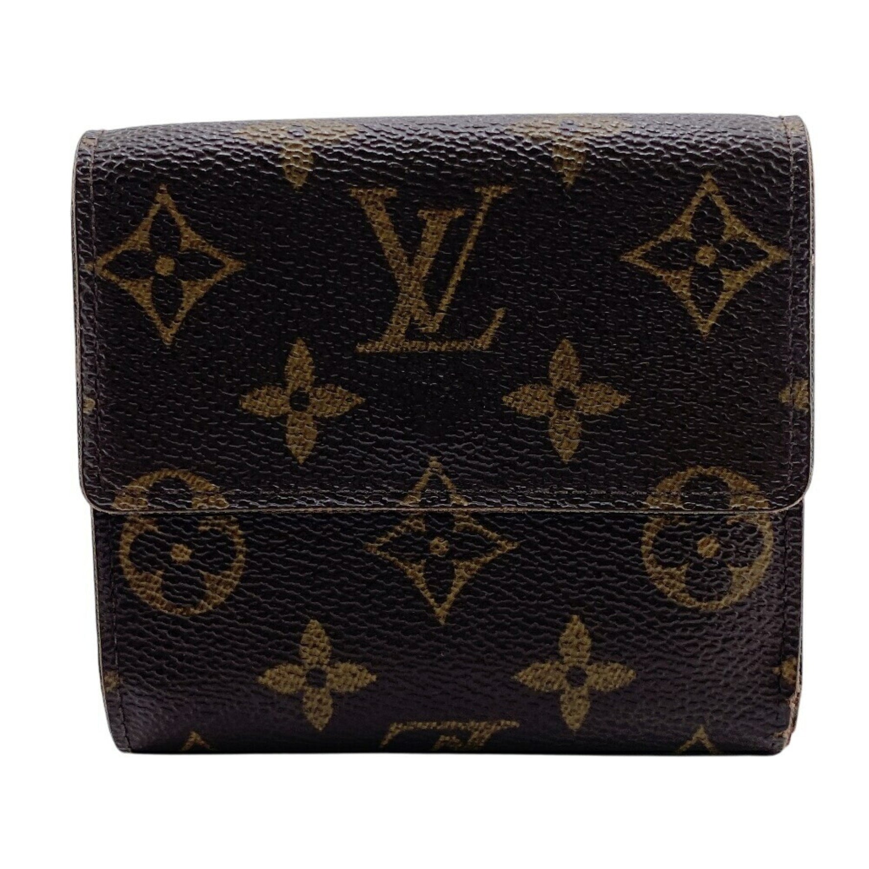 LOUIS VUITTON M61652 Porte Monnaie Pie Carte Credit W Monogram Tri-fold Wallet, Brown, Unisex