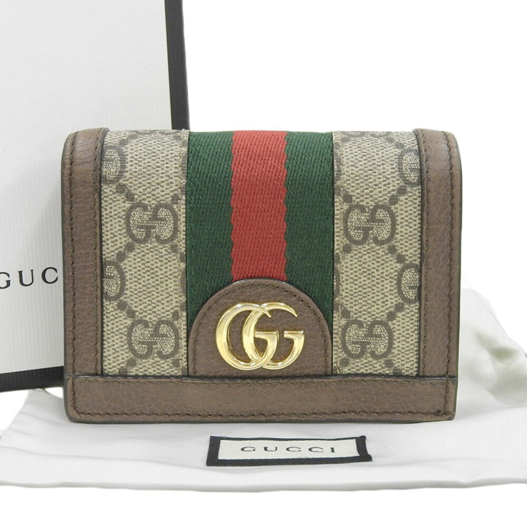 Gucci Ophidia GG Mini Wallet 0416 Sherry Line Compact