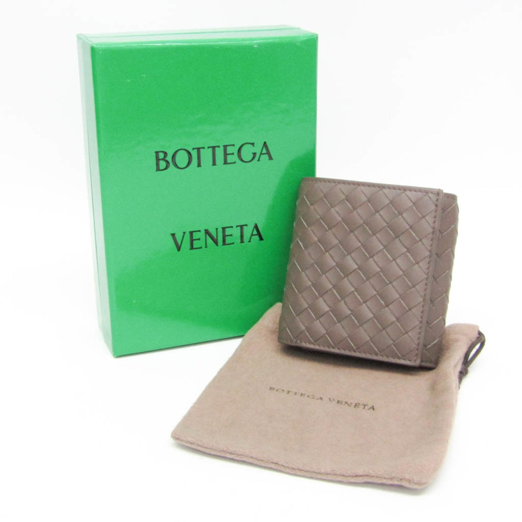 Bottega Veneta Intrecciato Compact Wallet Women,Men Leather Wallet (bi-fold)