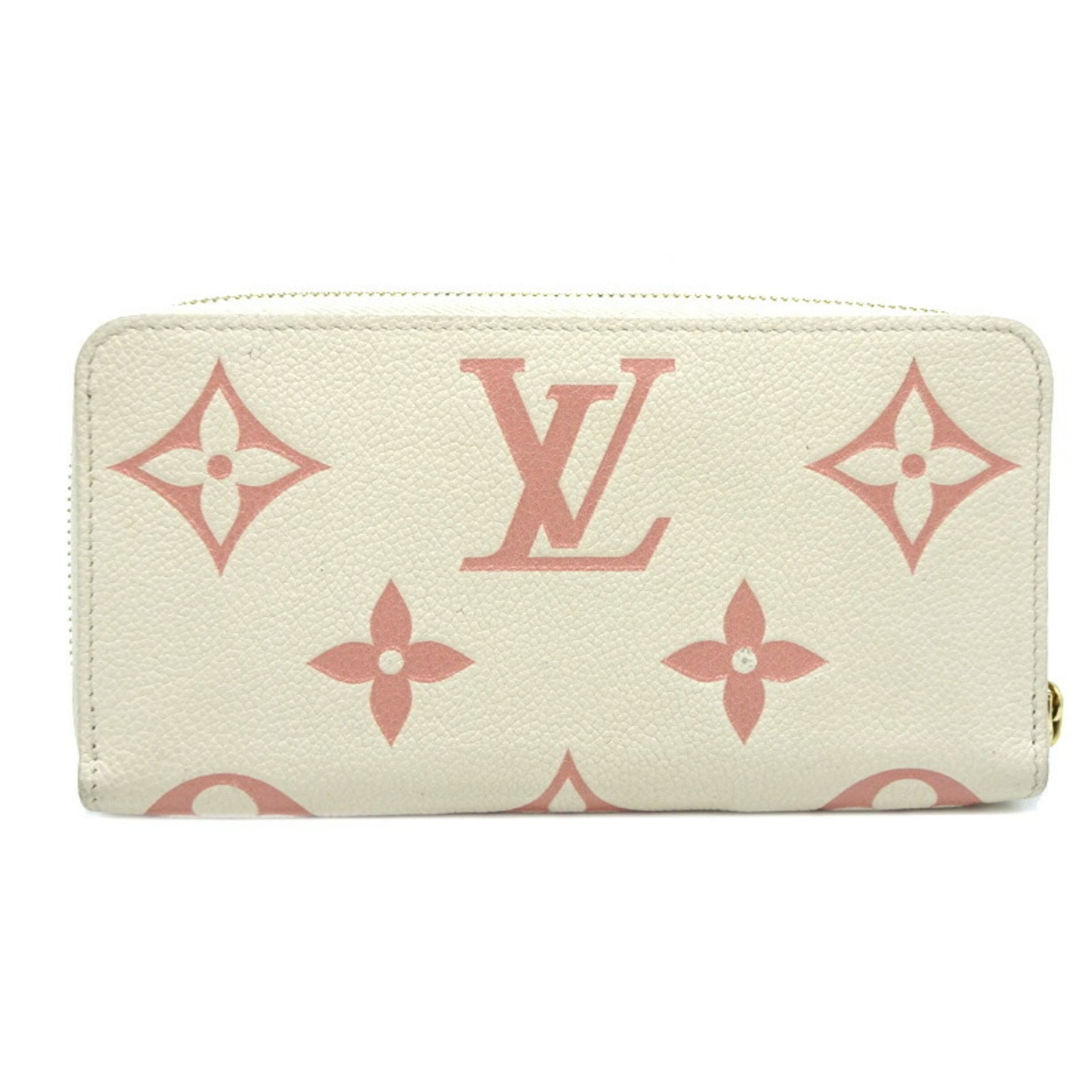 Louis Vuitton Zippy Wallet Women's Long M81914 Bicolor Monogram Empreinte Crème