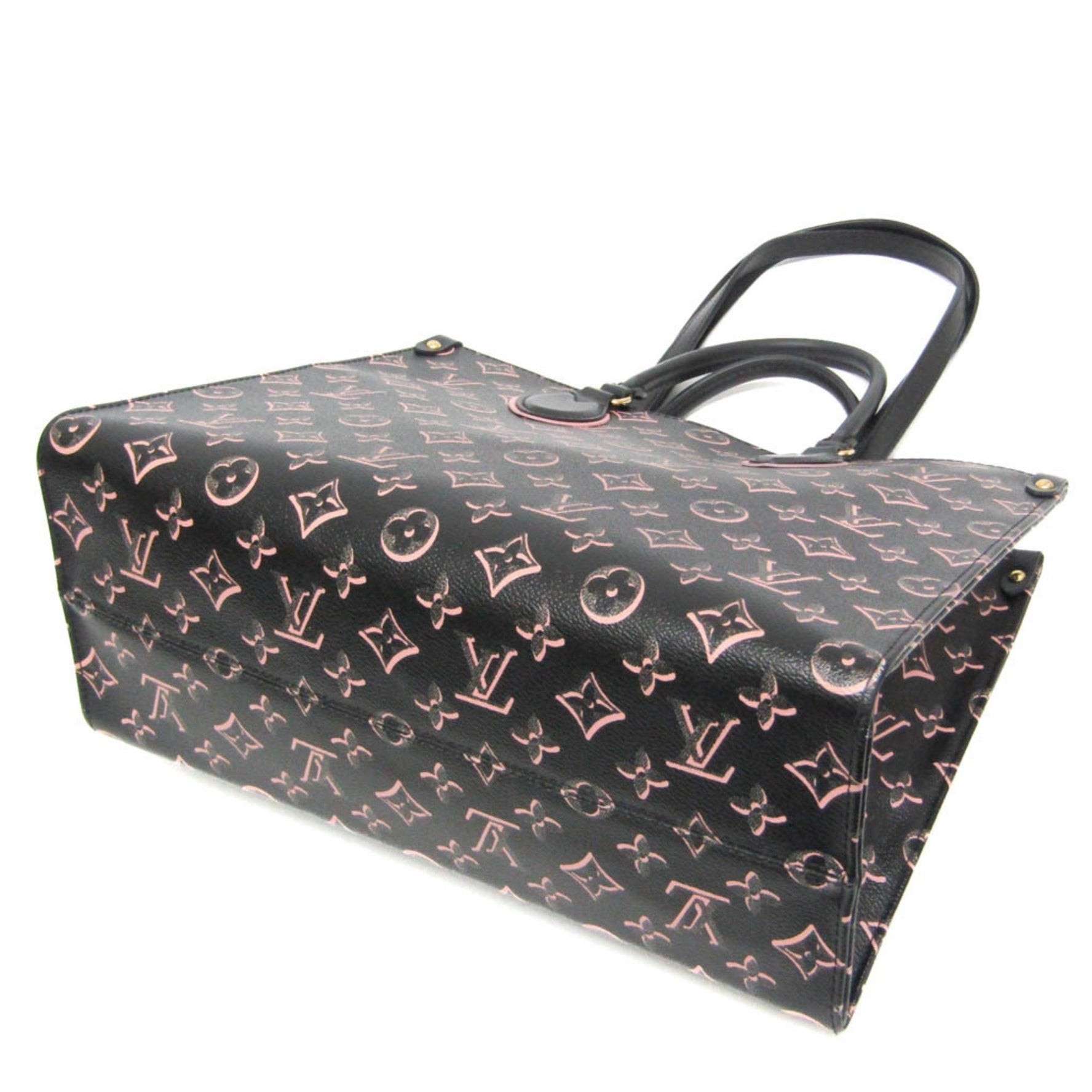 Louis Vuitton Monogram Fall For You On The Go MM Handbag,Tote Bag Black,Pink